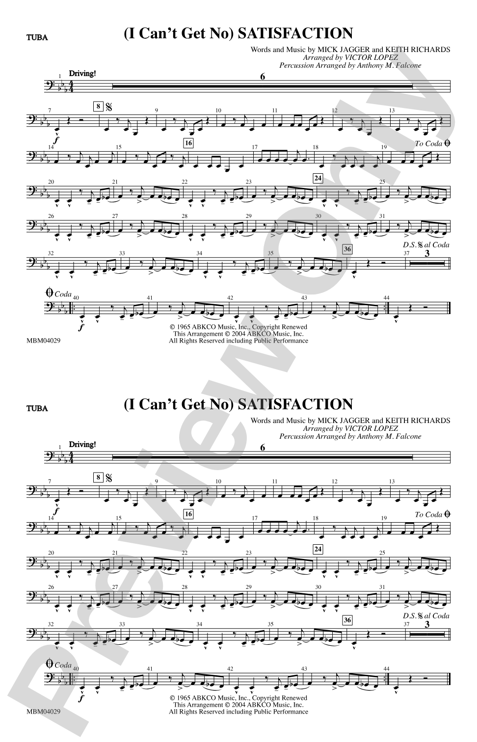 (I Can't Get No) Satisfaction: Tuba