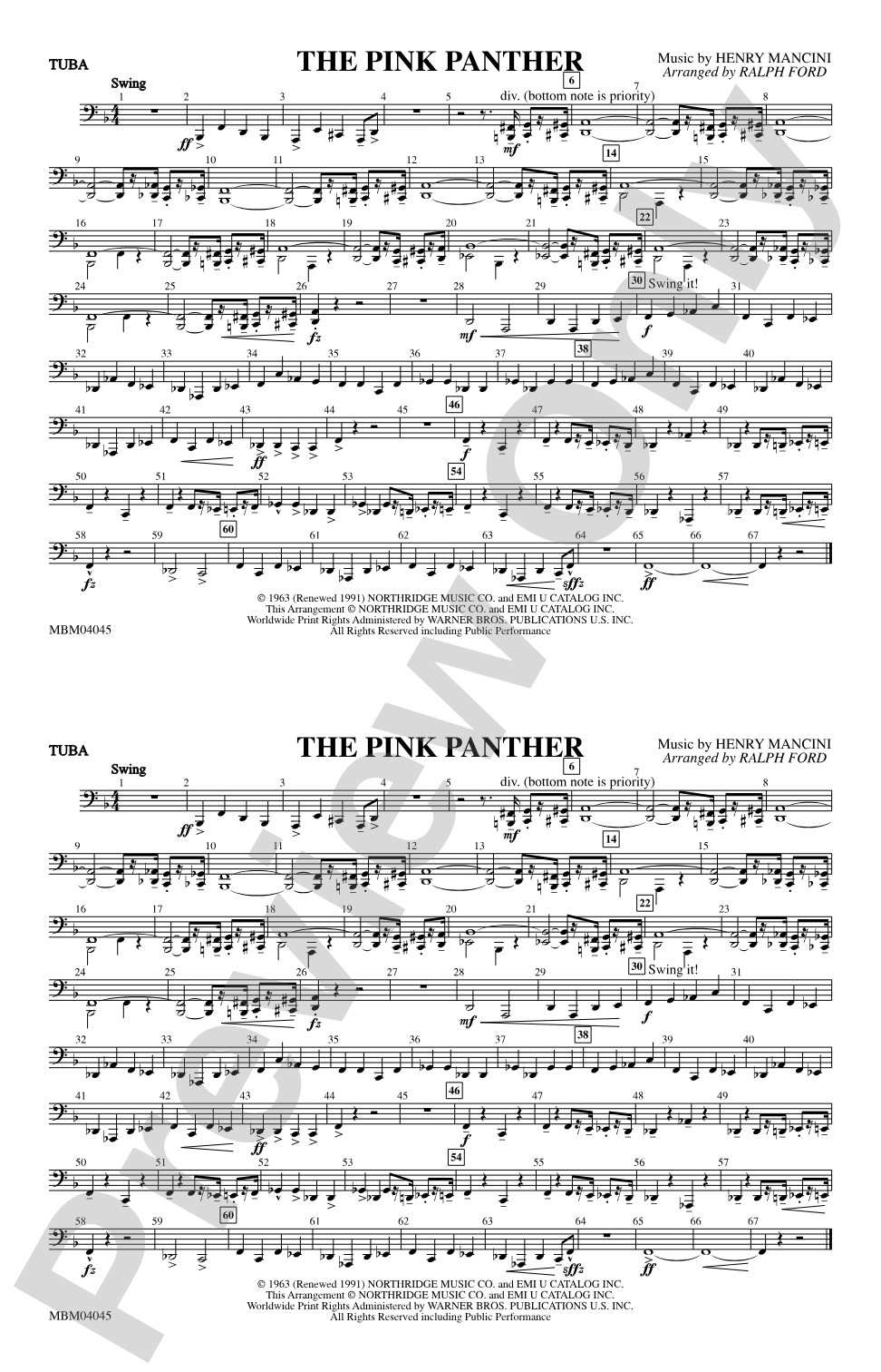 The Pink Panther: Tuba