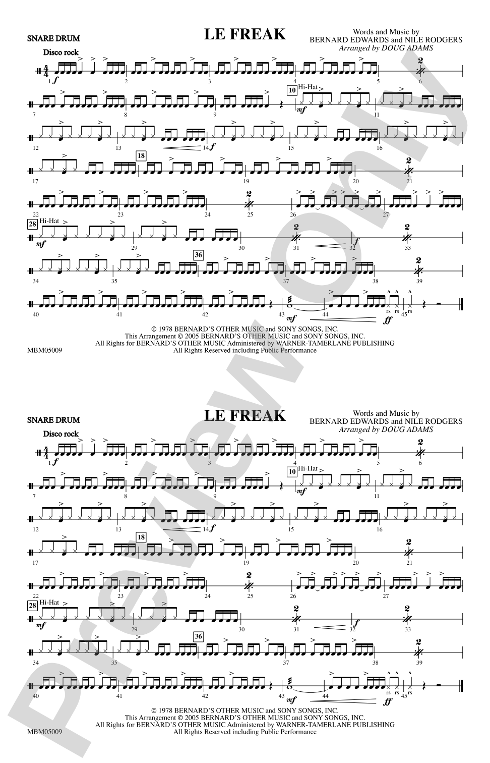 Le Freak: Snare Drum