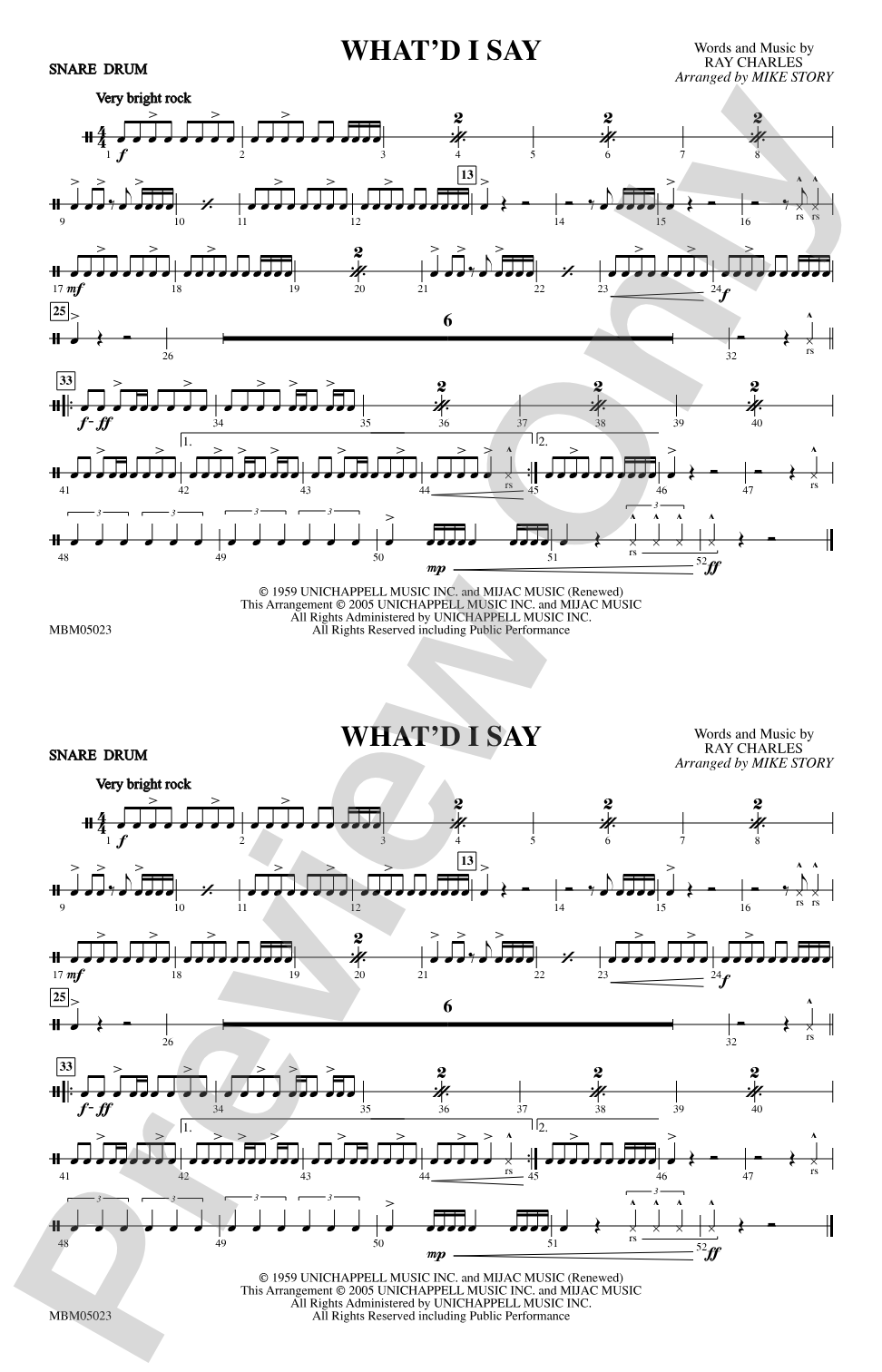 What'd I Say: Snare Drum