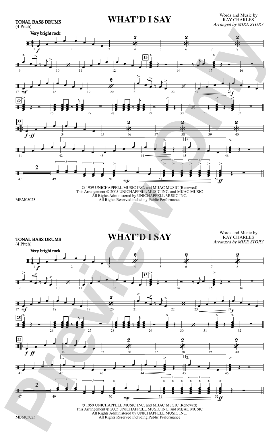 What'd I Say: Tonal Bass Drum