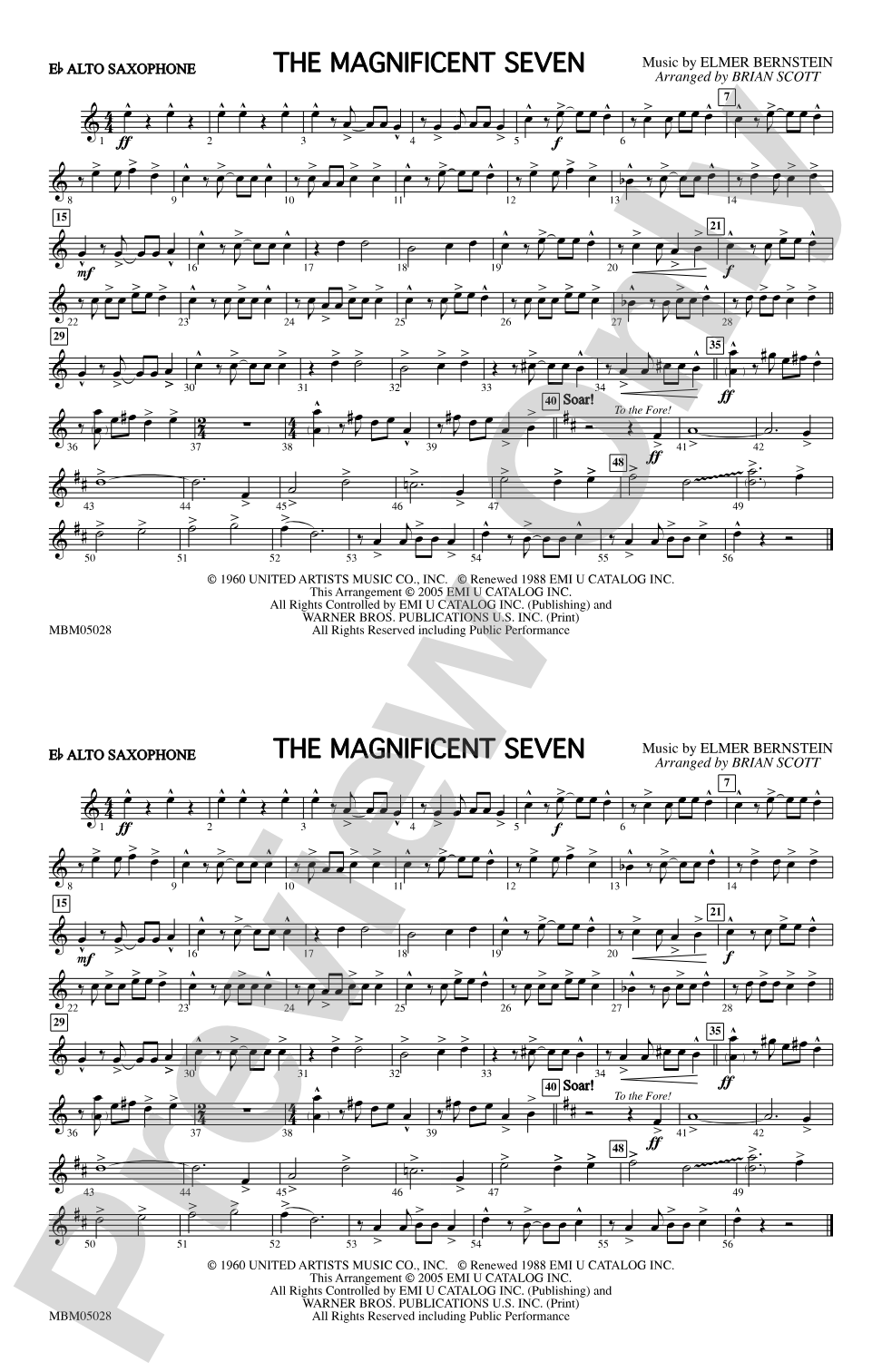 The Magnificent Seven: E-flat Alto Saxophone