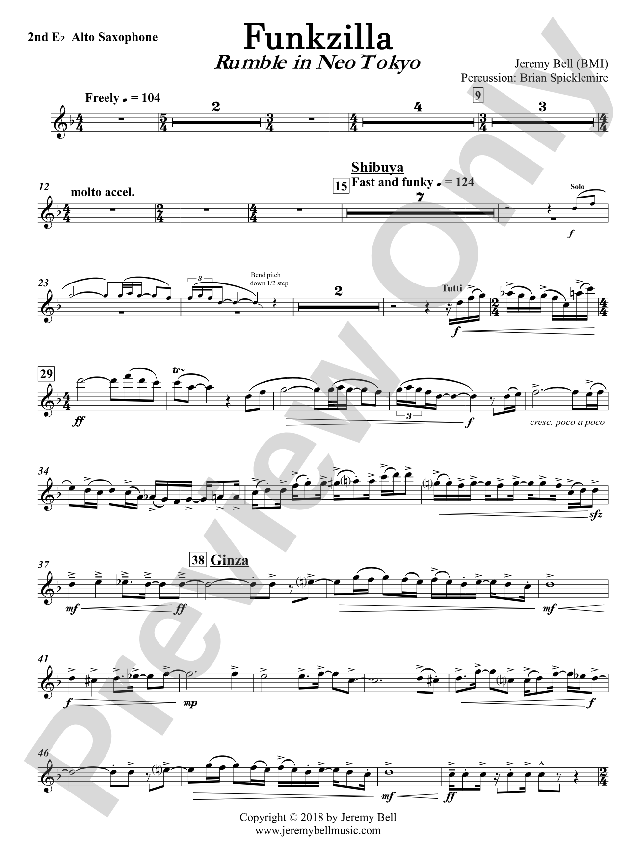 Funkzilla: Rumble in Neo Tokyo: 2nd E-flat Alto Saxophone