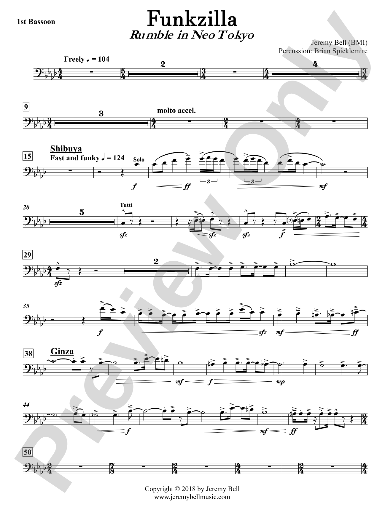 Funkzilla: Rumble in Neo Tokyo: 1st Bassoon