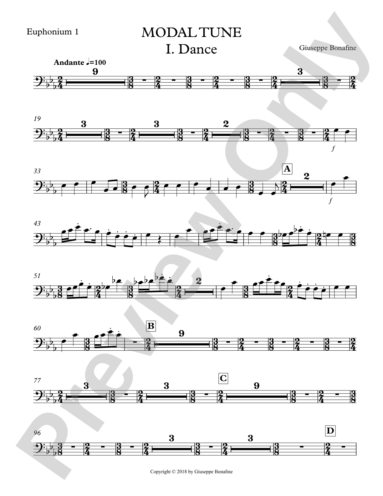 Modal Tune: 1st Euphonium
