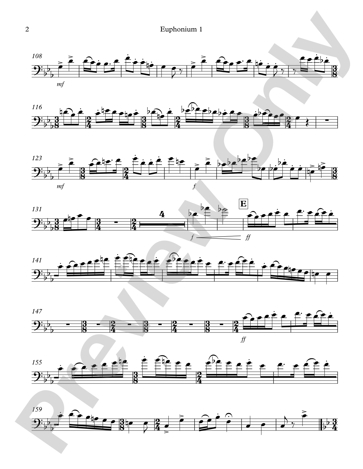 Modal Tune: 1st Euphonium