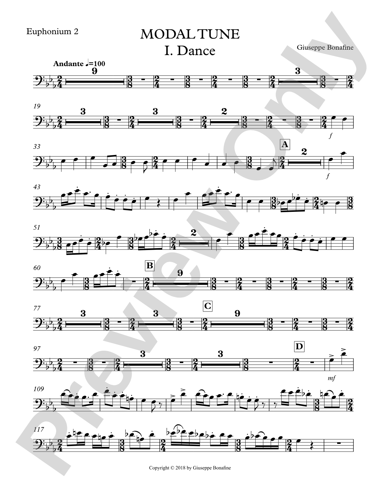 Modal Tune: 2nd Euphonium
