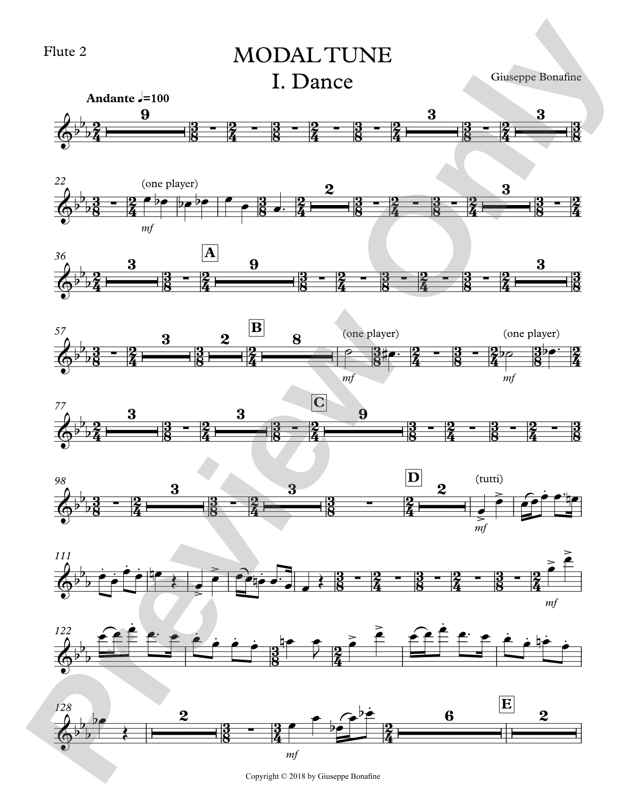 Modal Tune: 2nd Flute