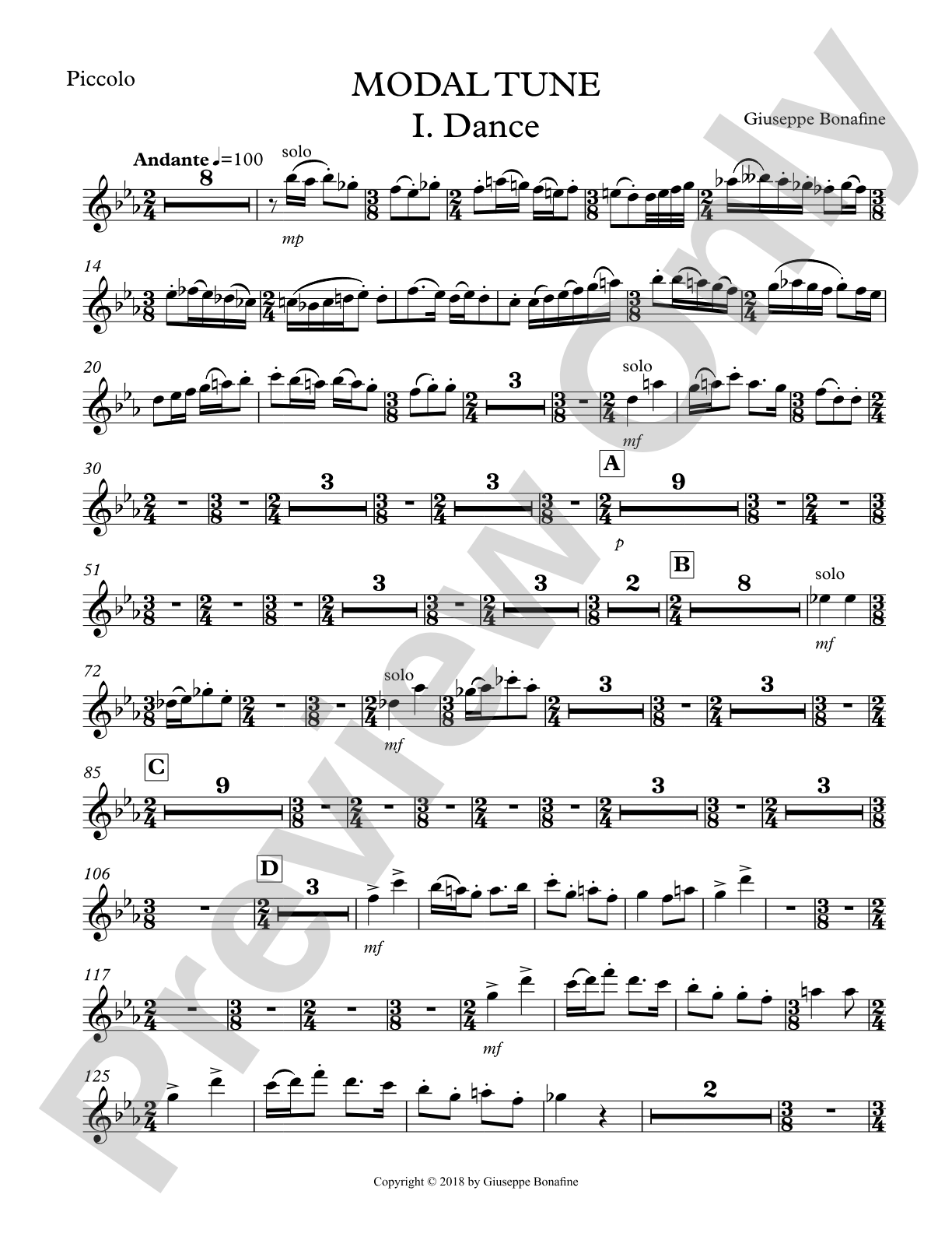 Modal Tune: Piccolo
