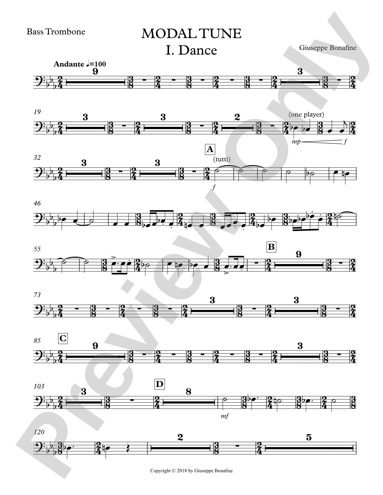 Modal Tune: Bass Trombone