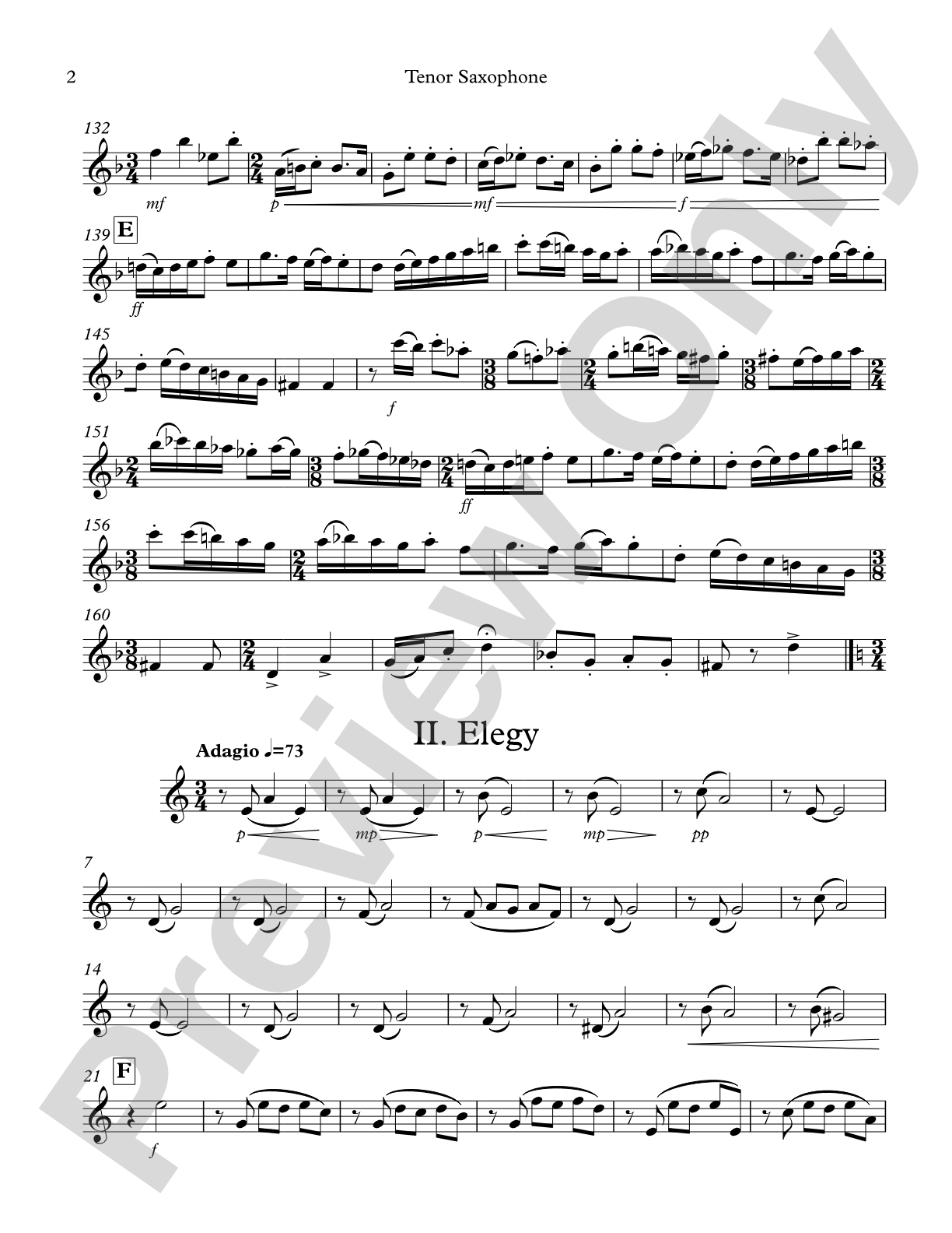Modal Tune: B-flat Tenor Saxophone