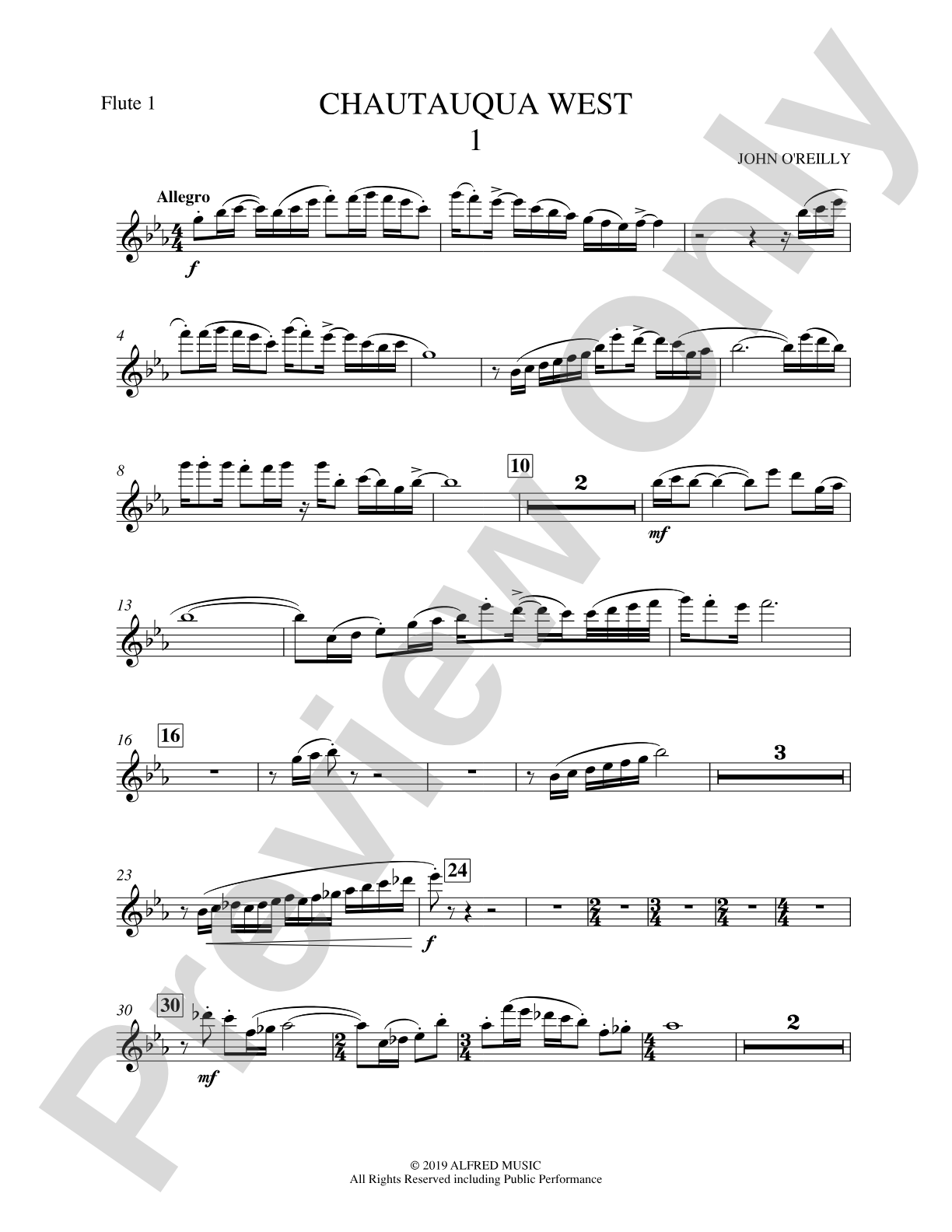 Chautauqua West: 1st Flute