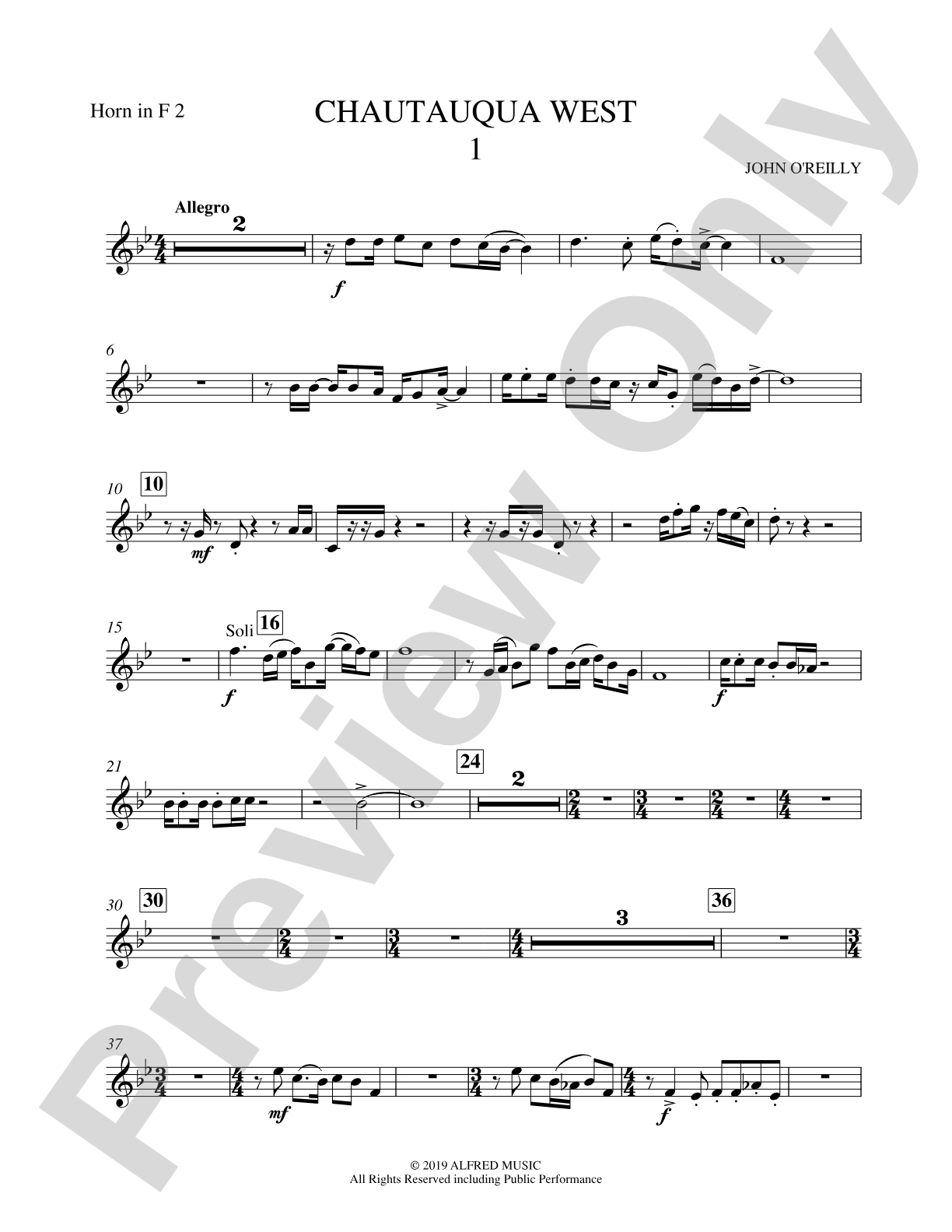 Chautauqua West: 2nd Horn in F