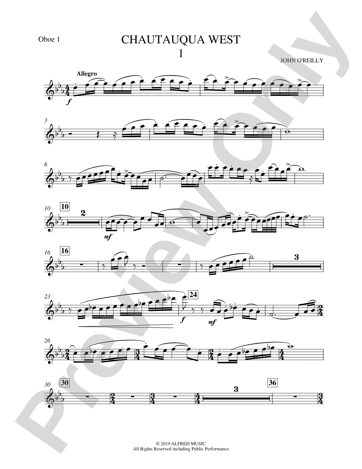 Chautauqua West: 1st Oboe