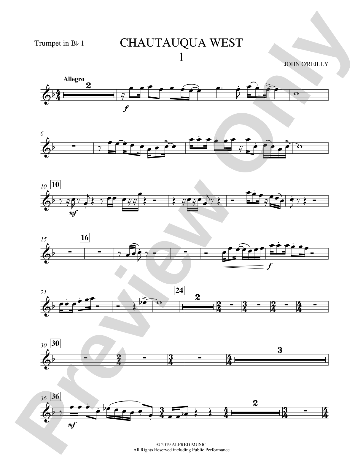 Chautauqua West: 1st B-flat Trumpet