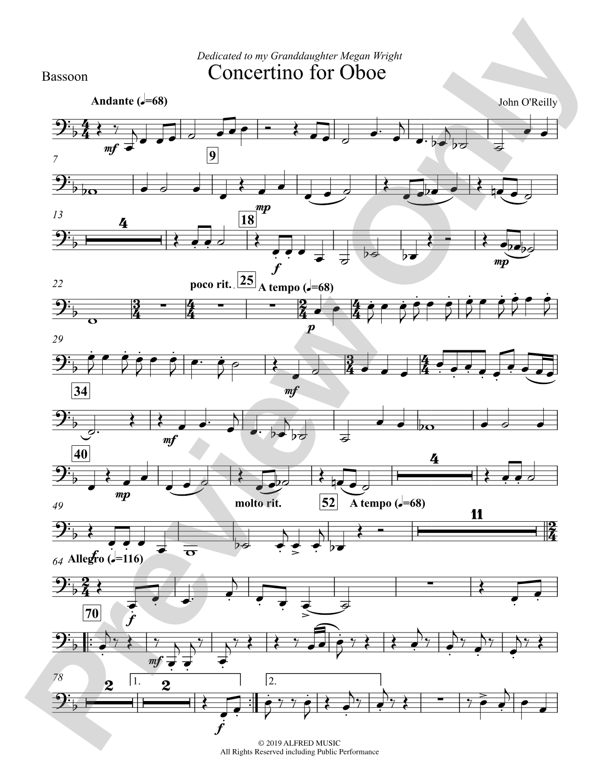 Concertino for Oboe: Bassoon