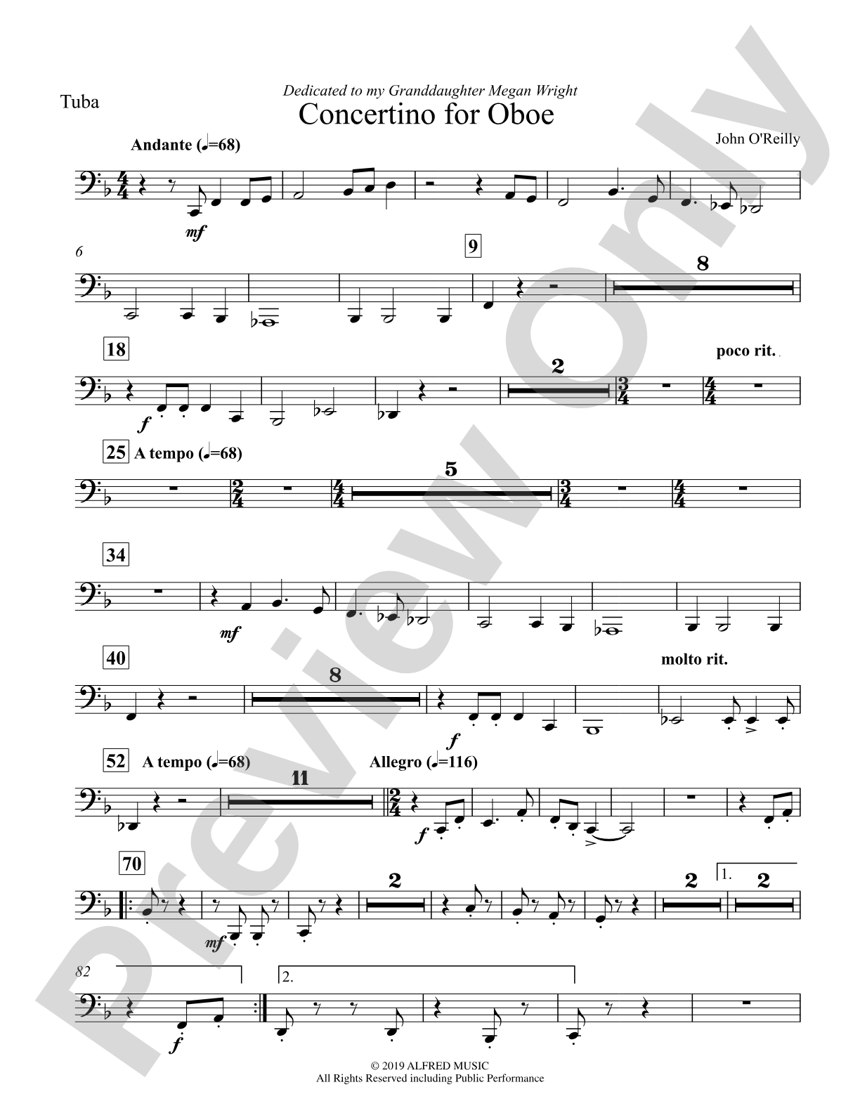 Concertino for Oboe: Tuba