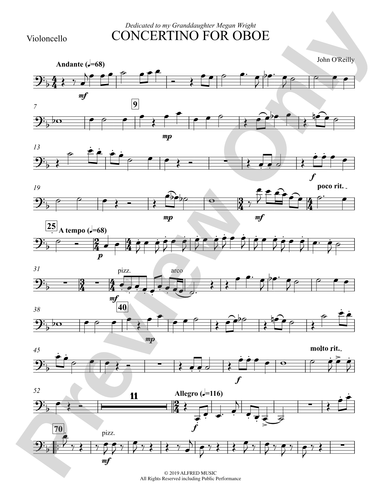 Concertino for Oboe: Cello