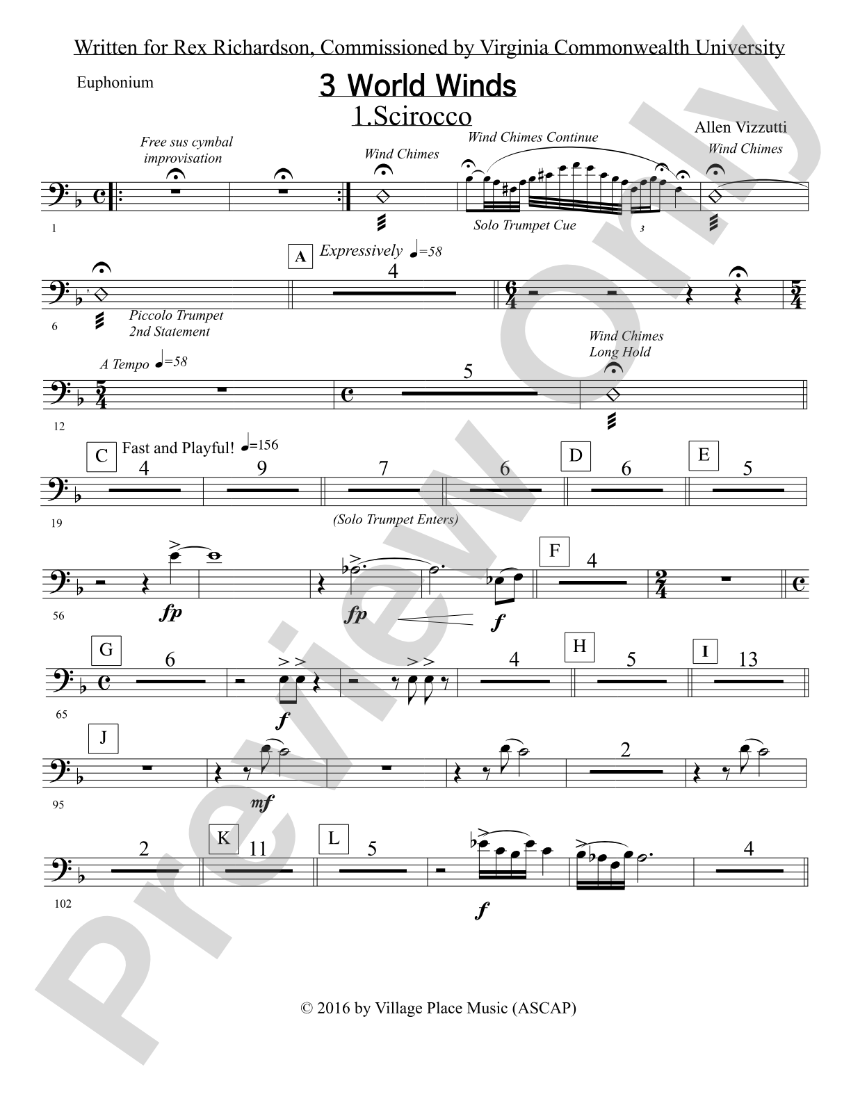 Three World Winds: Euphonium
