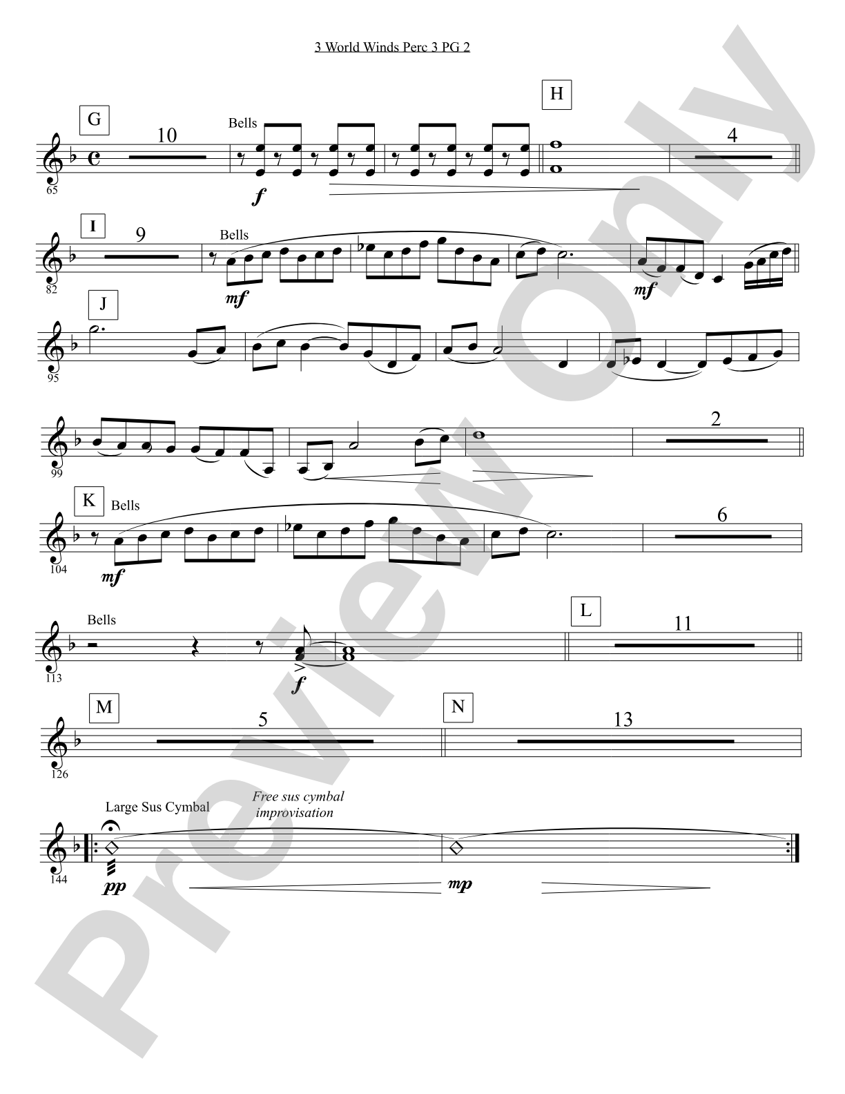 Three World Winds: Percussion 2