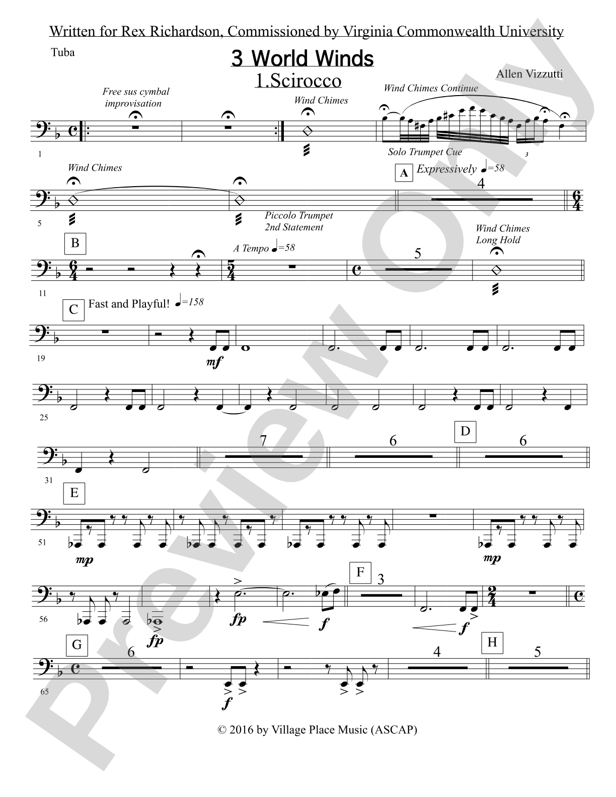 Three World Winds: Tuba