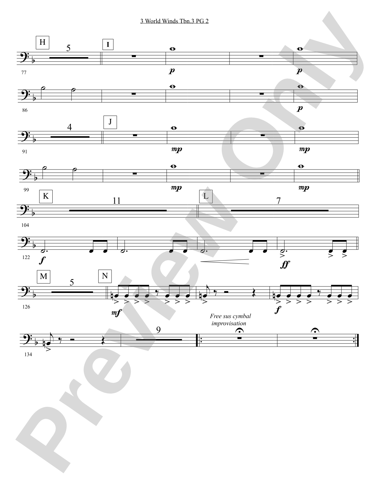 Three World Winds: Bass Trombone