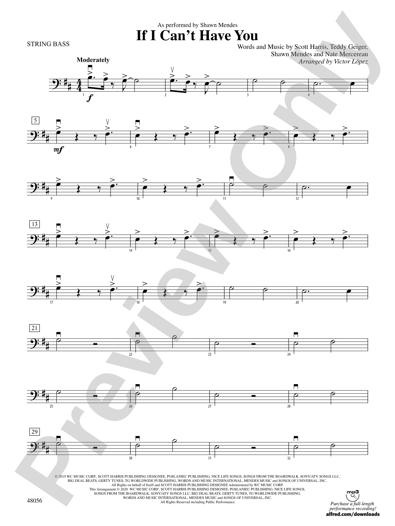 If I Can't Have You: String Bass