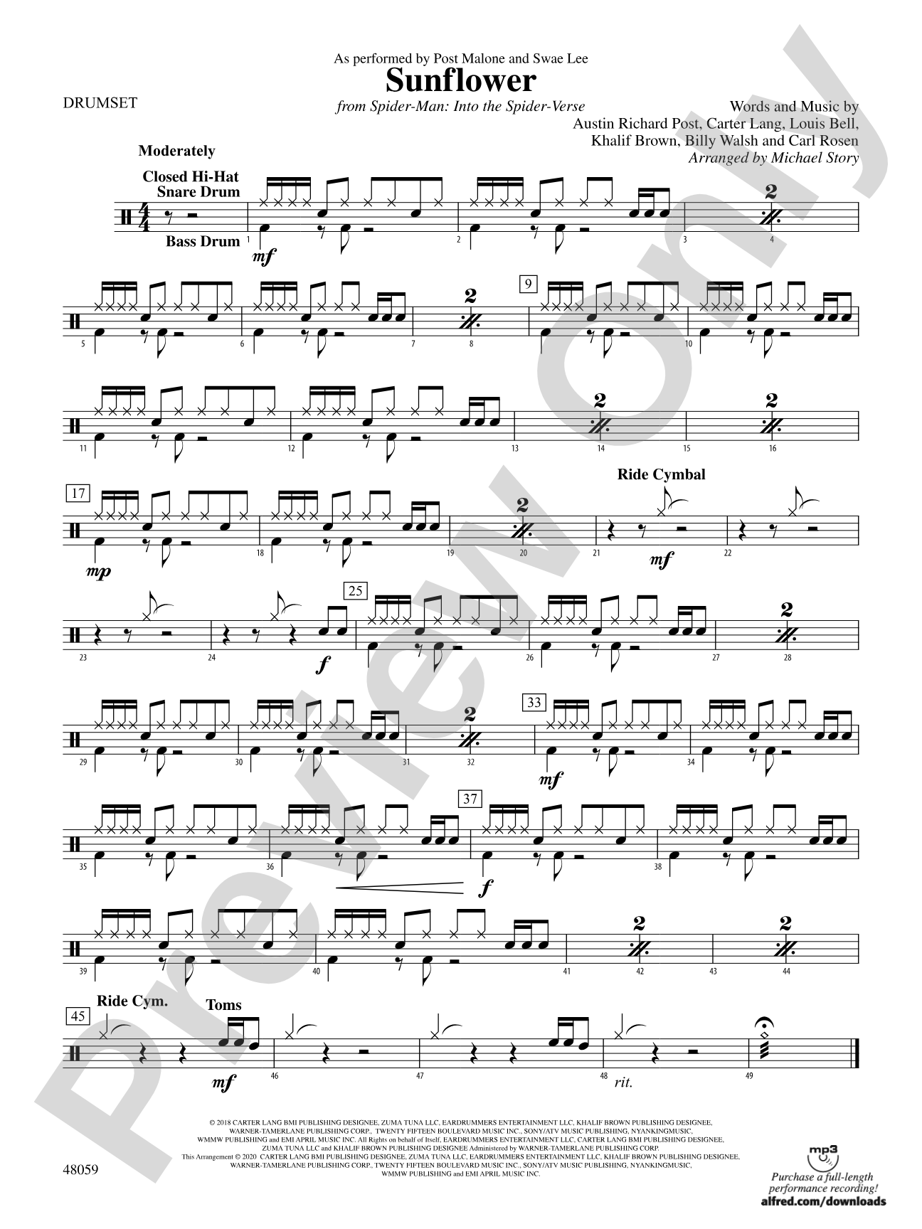 Sunflower: Drums