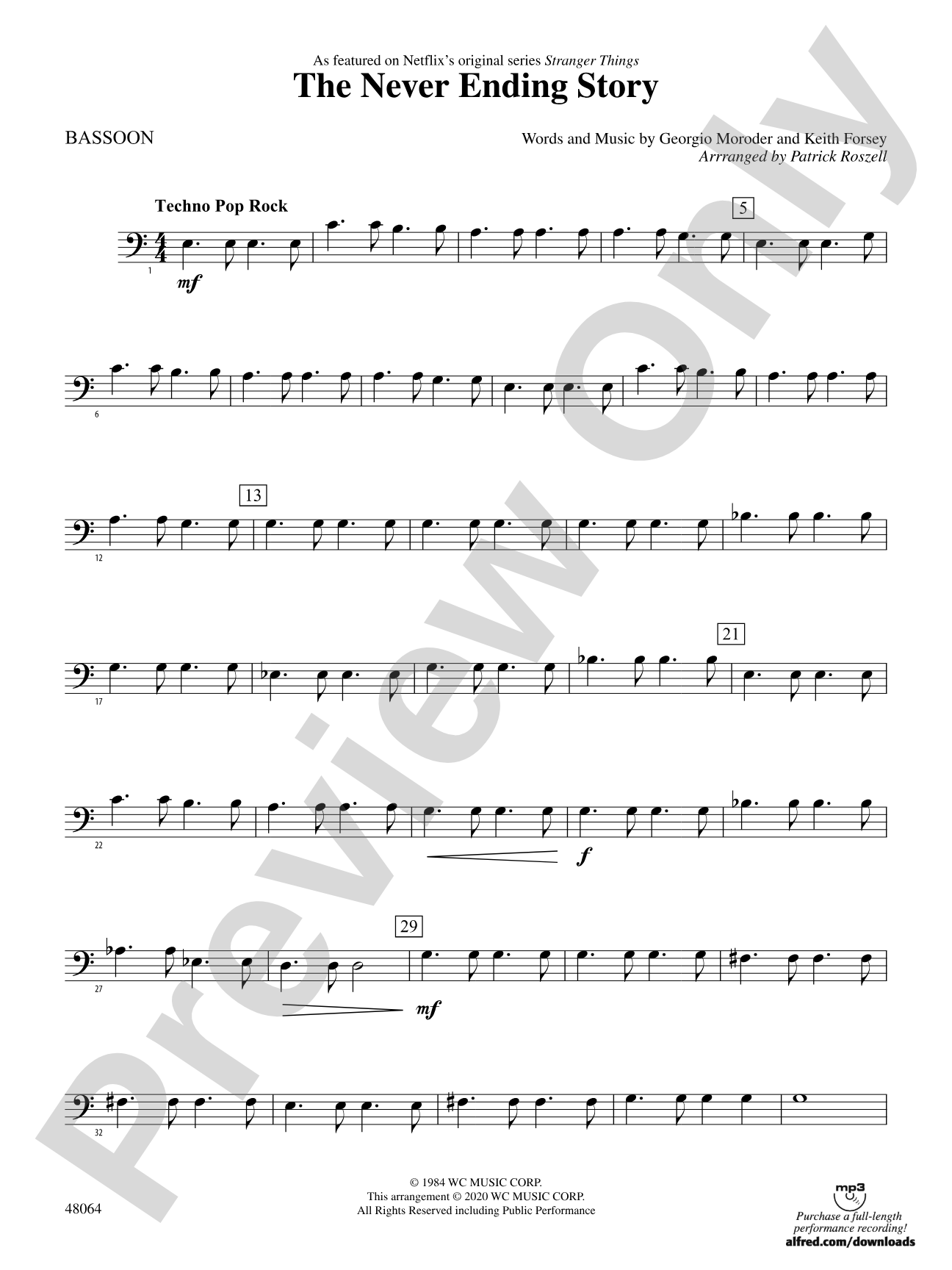 The Never Ending Story: Bassoon