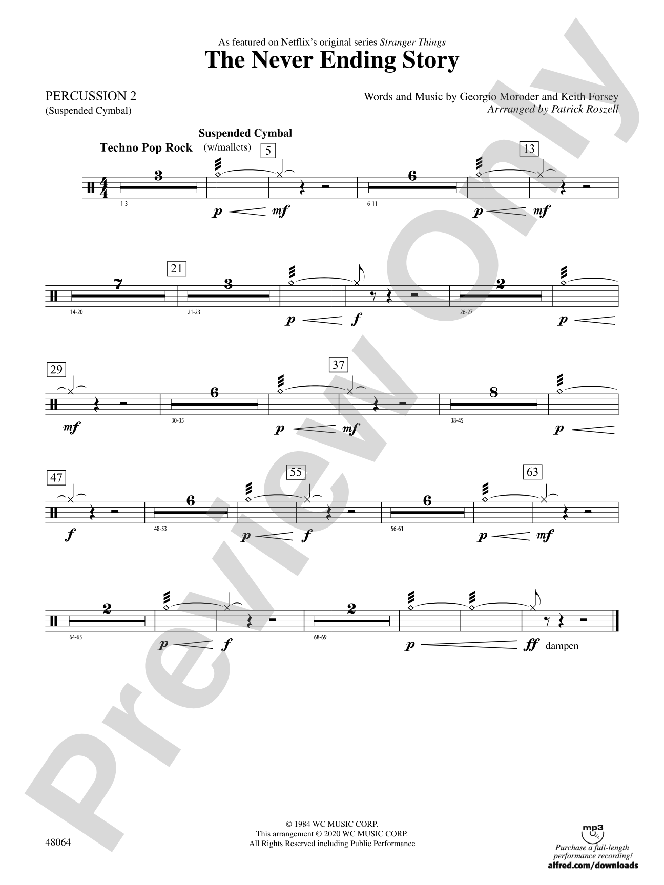 The Never Ending Story: 2nd Percussion