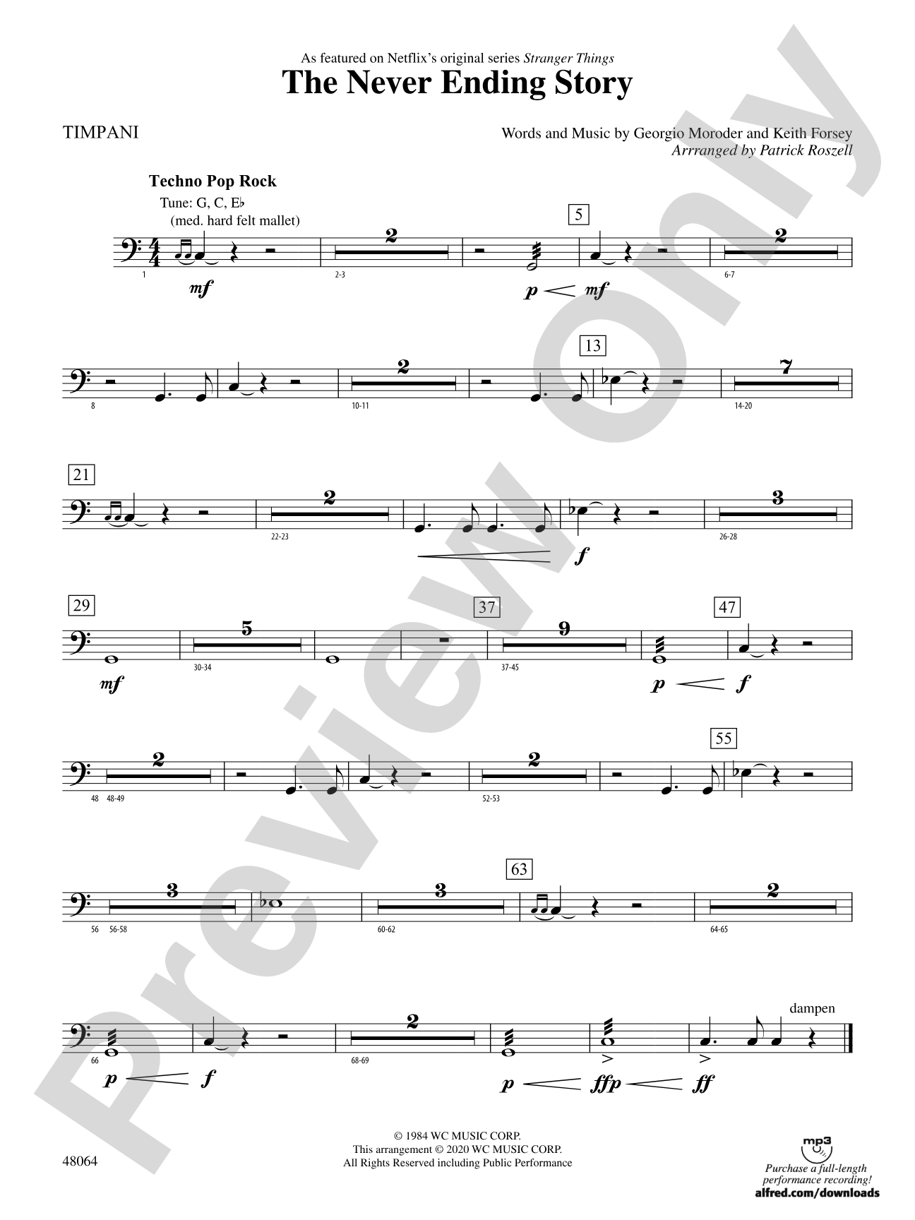 The Never Ending Story: Timpani