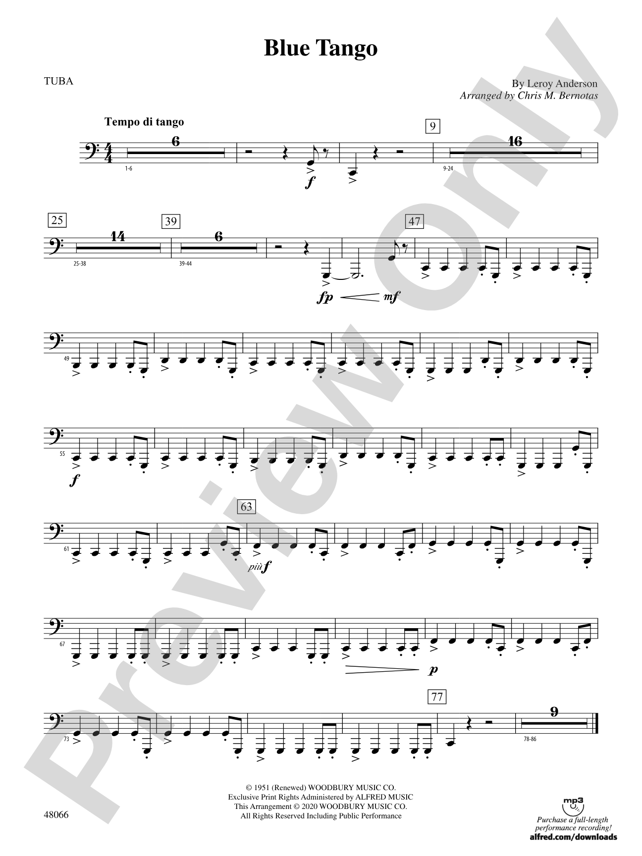 Blue Tango: Tuba