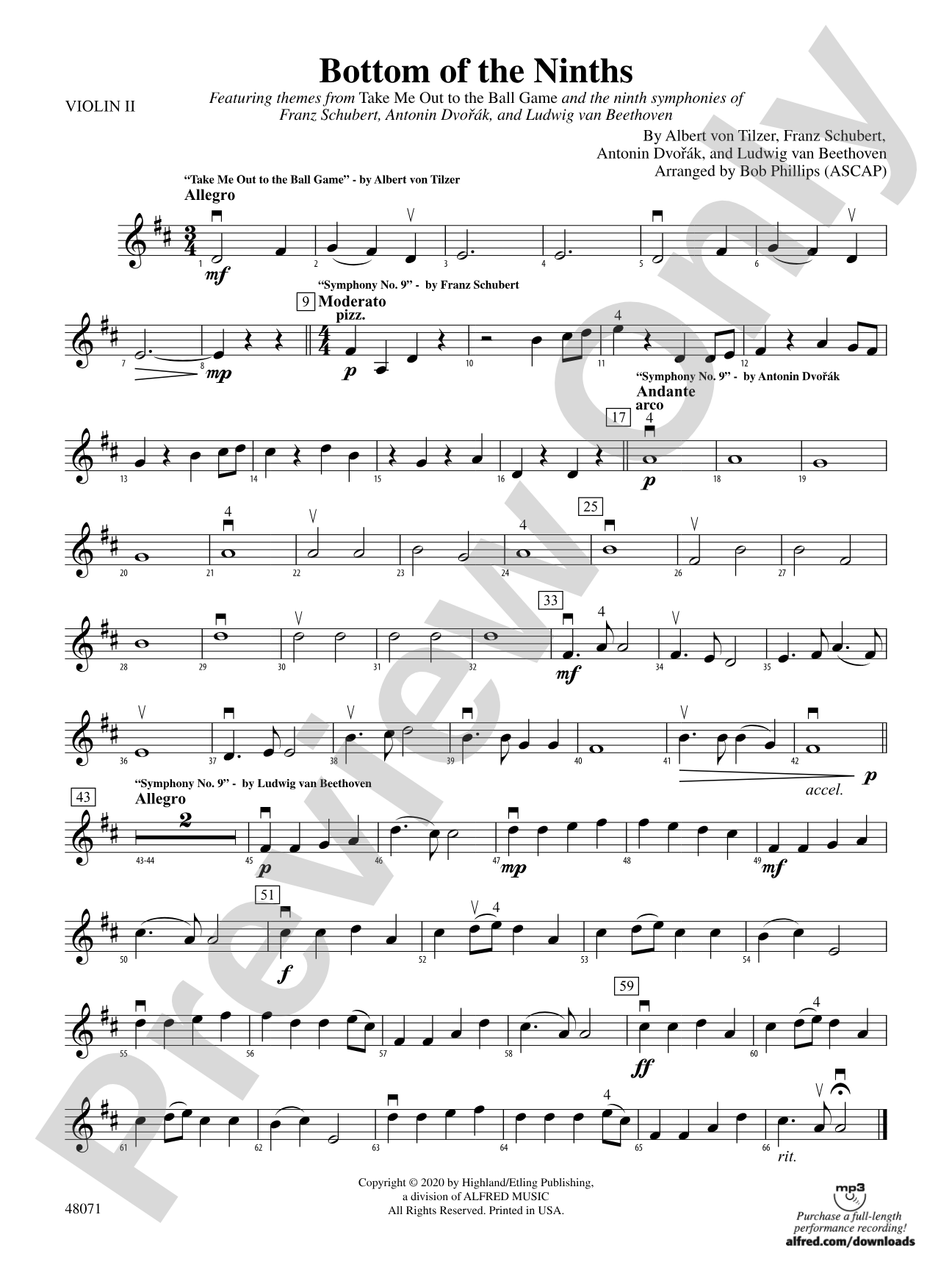 Bottom of the Ninths: 2nd Violin