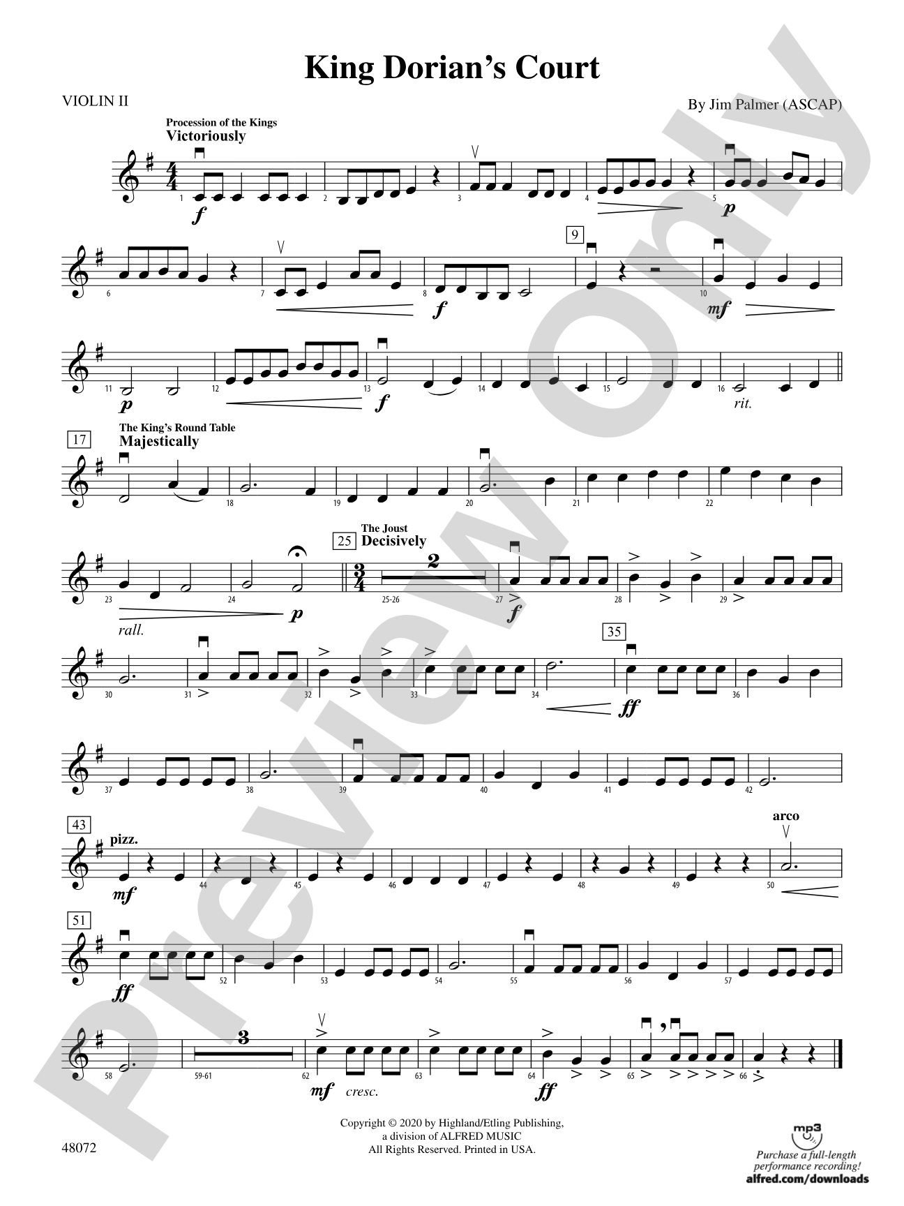 King Dorian's Court: 2nd Violin