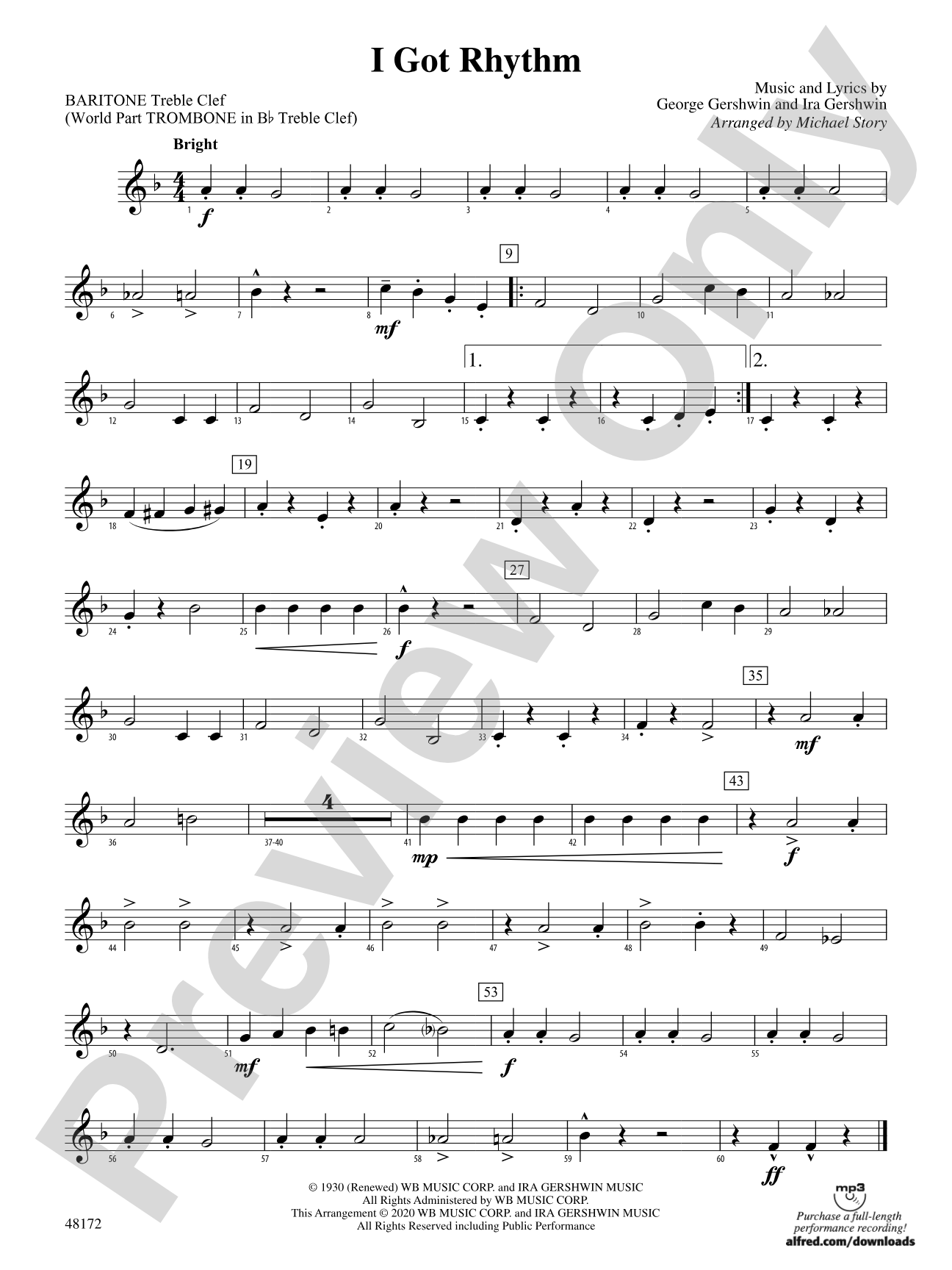 I Got Rhythm: Baritone T.C.