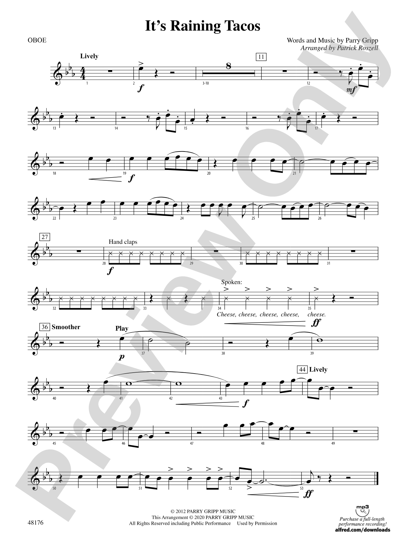 It's Raining Tacos: Oboe