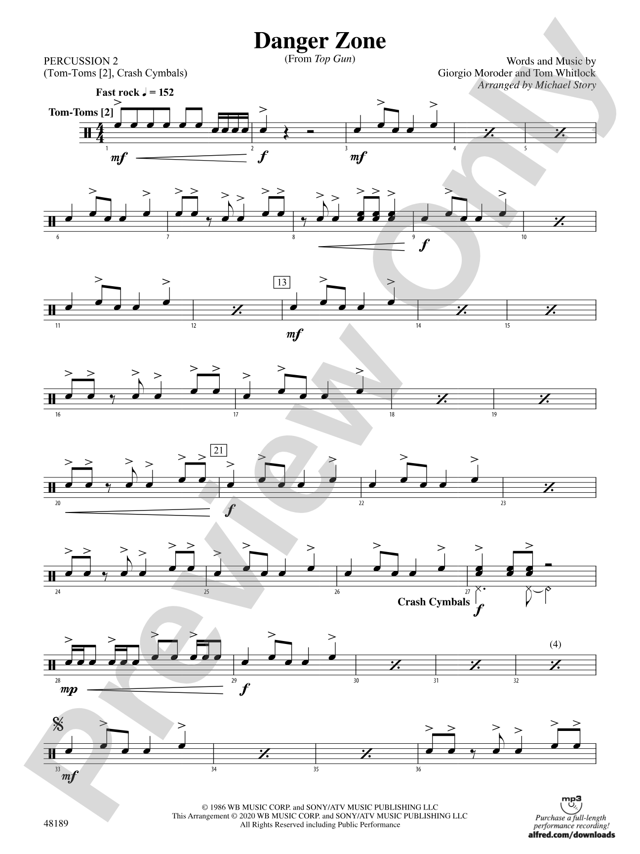 Danger Zone: 2nd Percussion