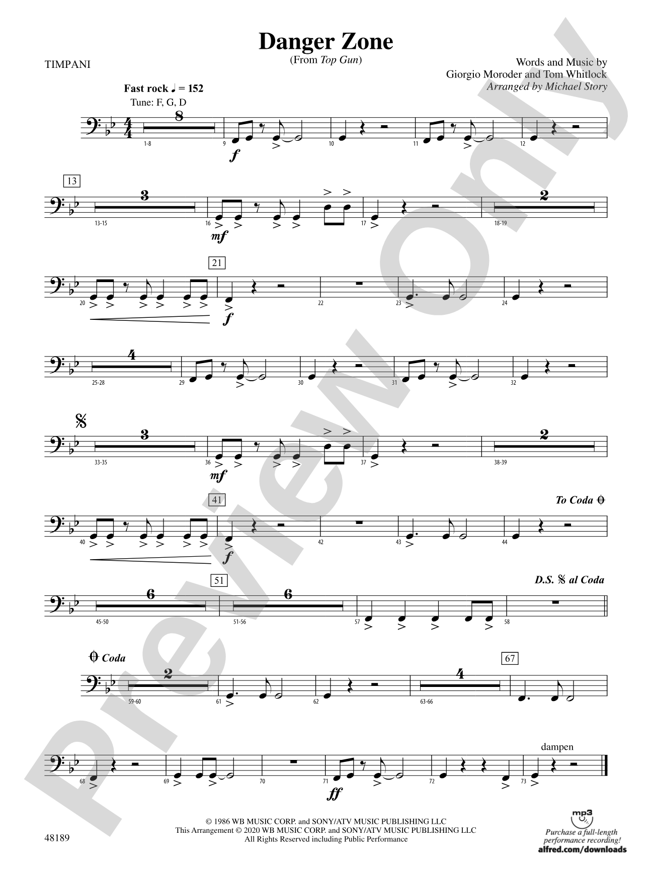 Danger Zone: Timpani