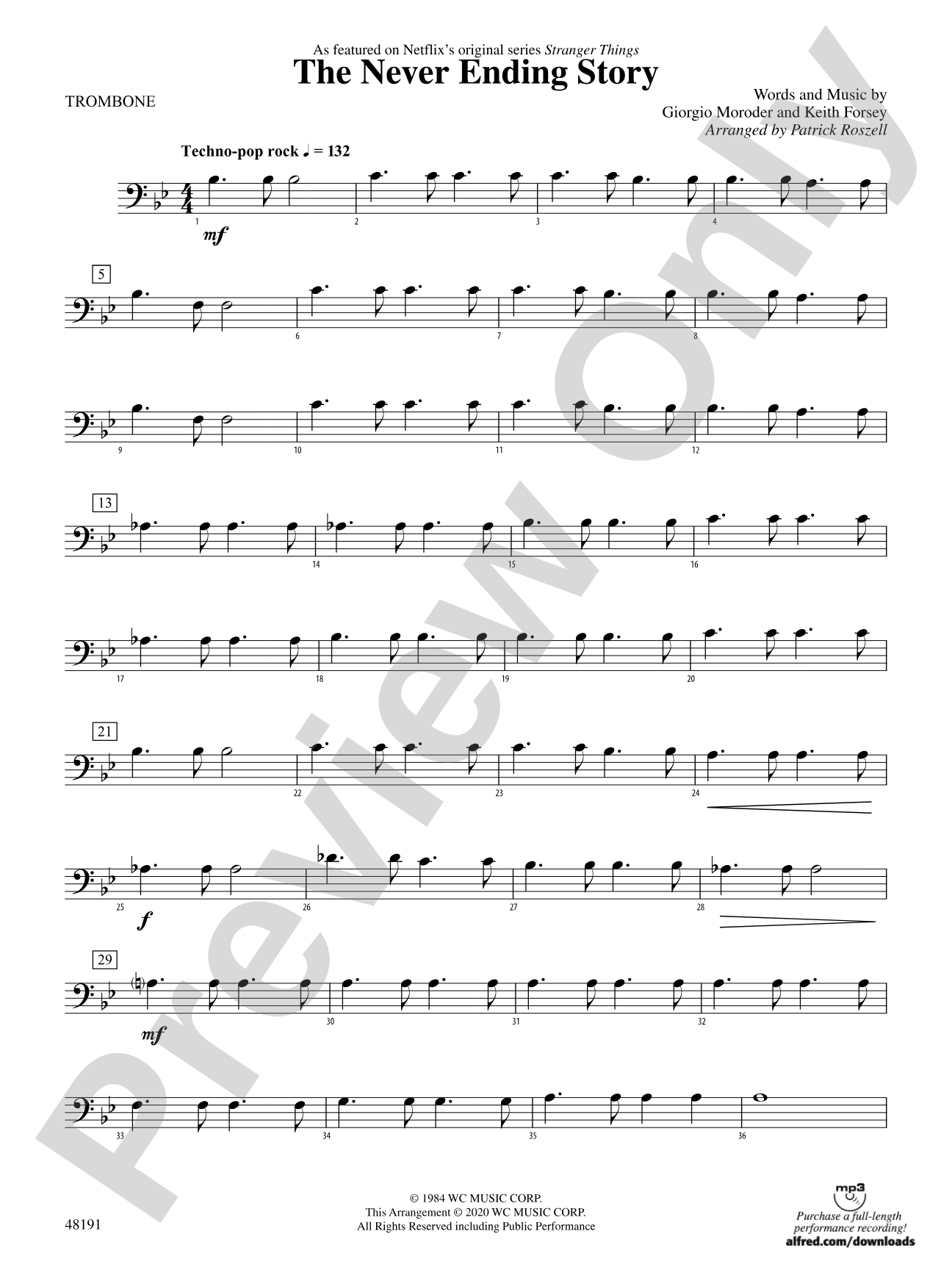 The Never Ending Story: 1st Trombone