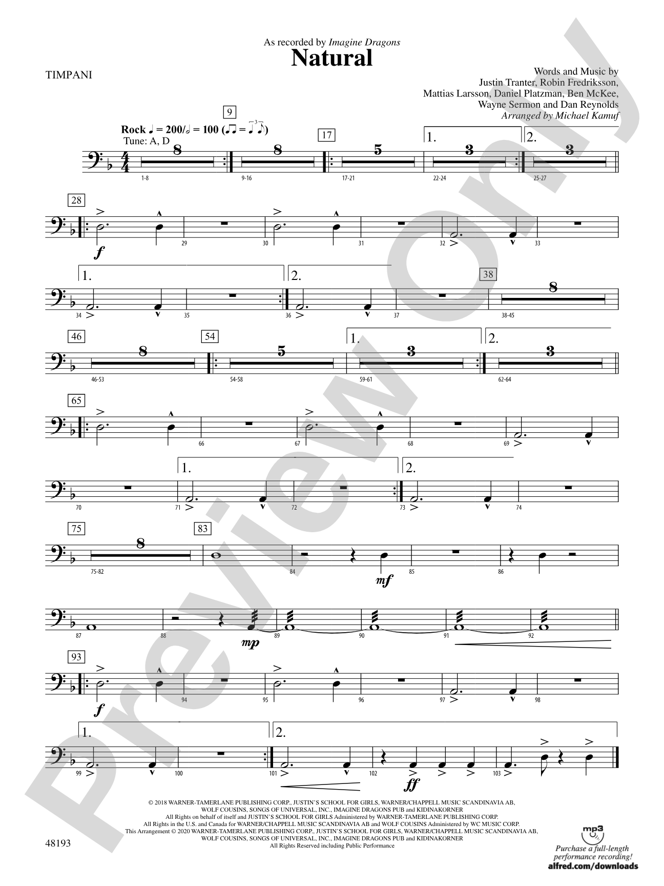 Natural: Timpani