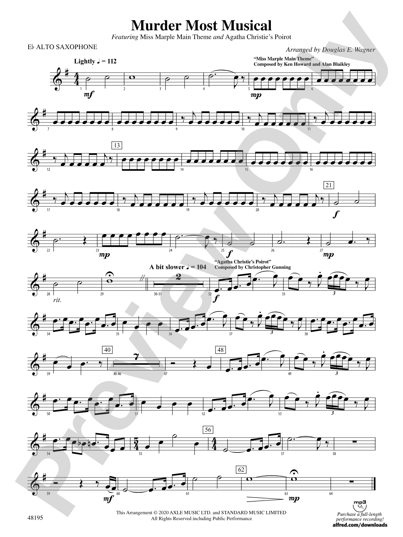 Murder Most Musical: E-flat Alto Saxophone
