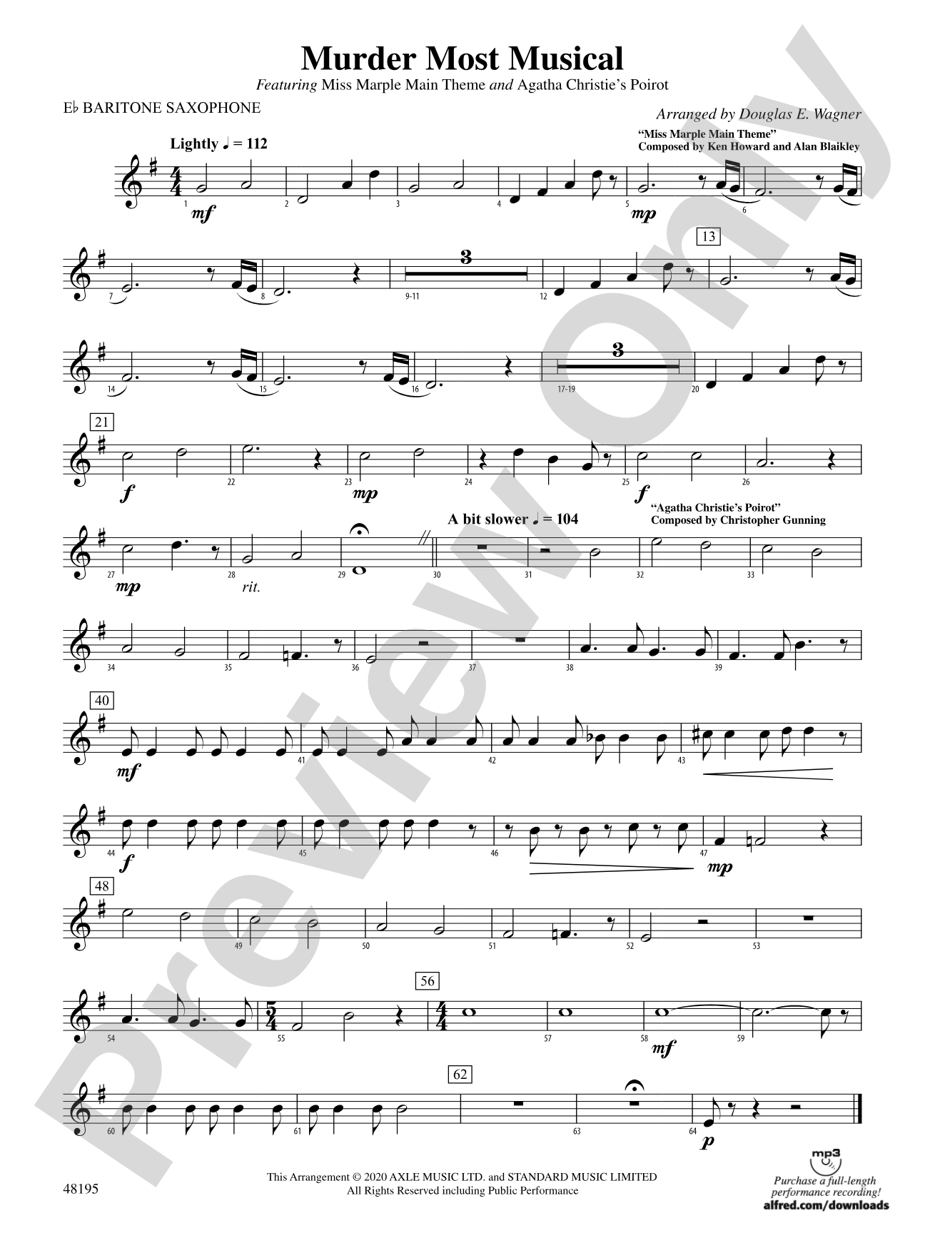 Murder Most Musical: E-flat Baritone Saxophone
