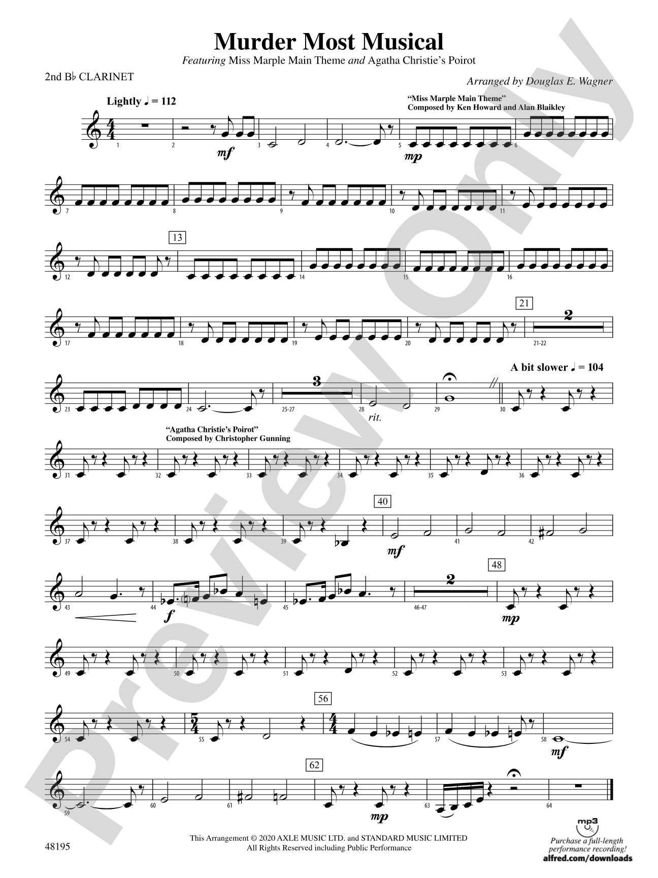 Murder Most Musical: 2nd B-flat Clarinet