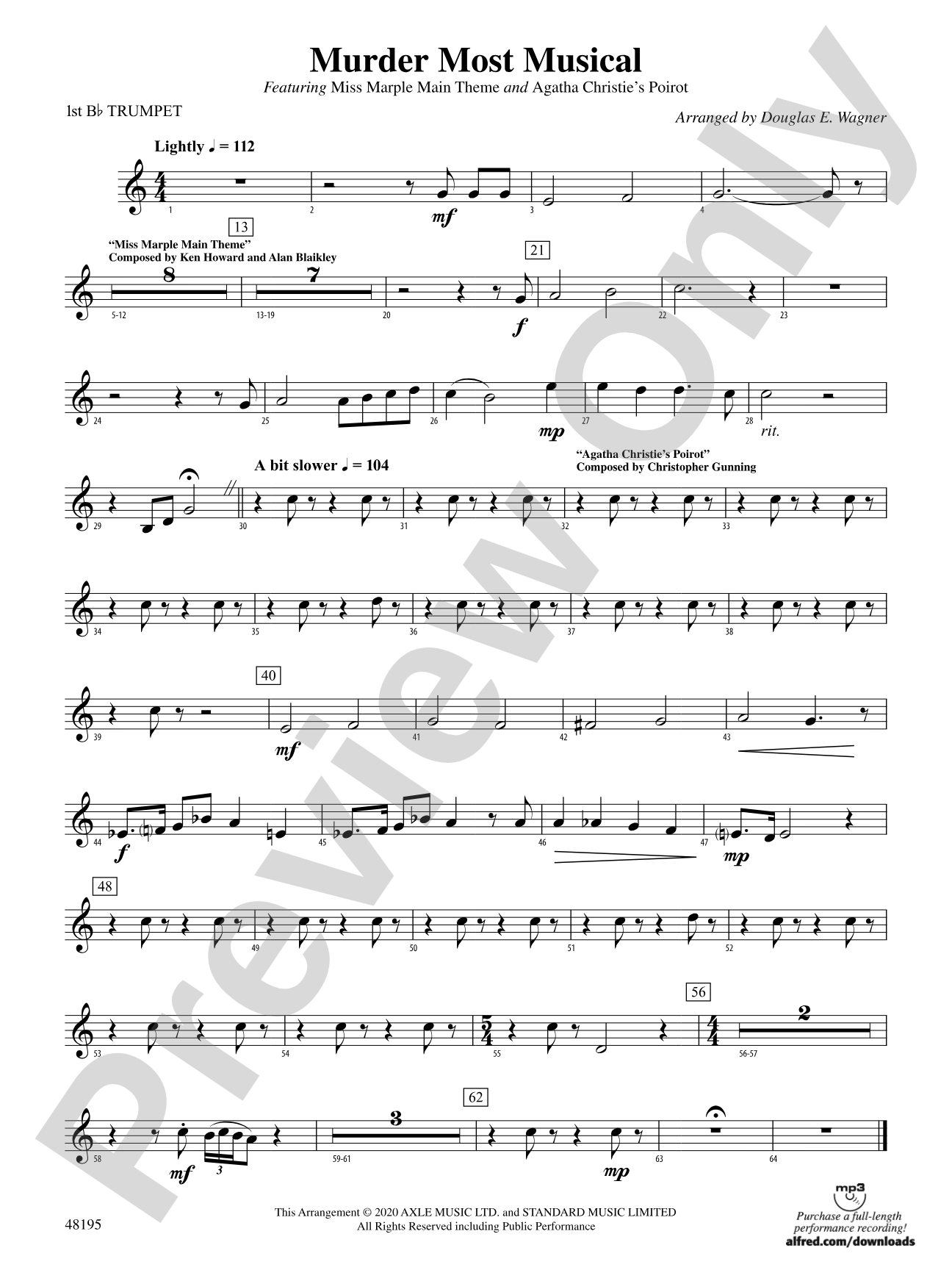 Murder Most Musical: 1st B-flat Trumpet