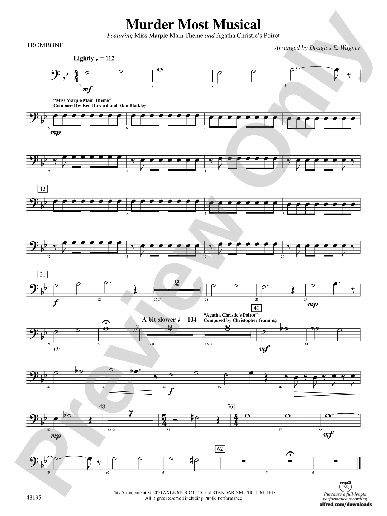 Murder Most Musical: 1st Trombone