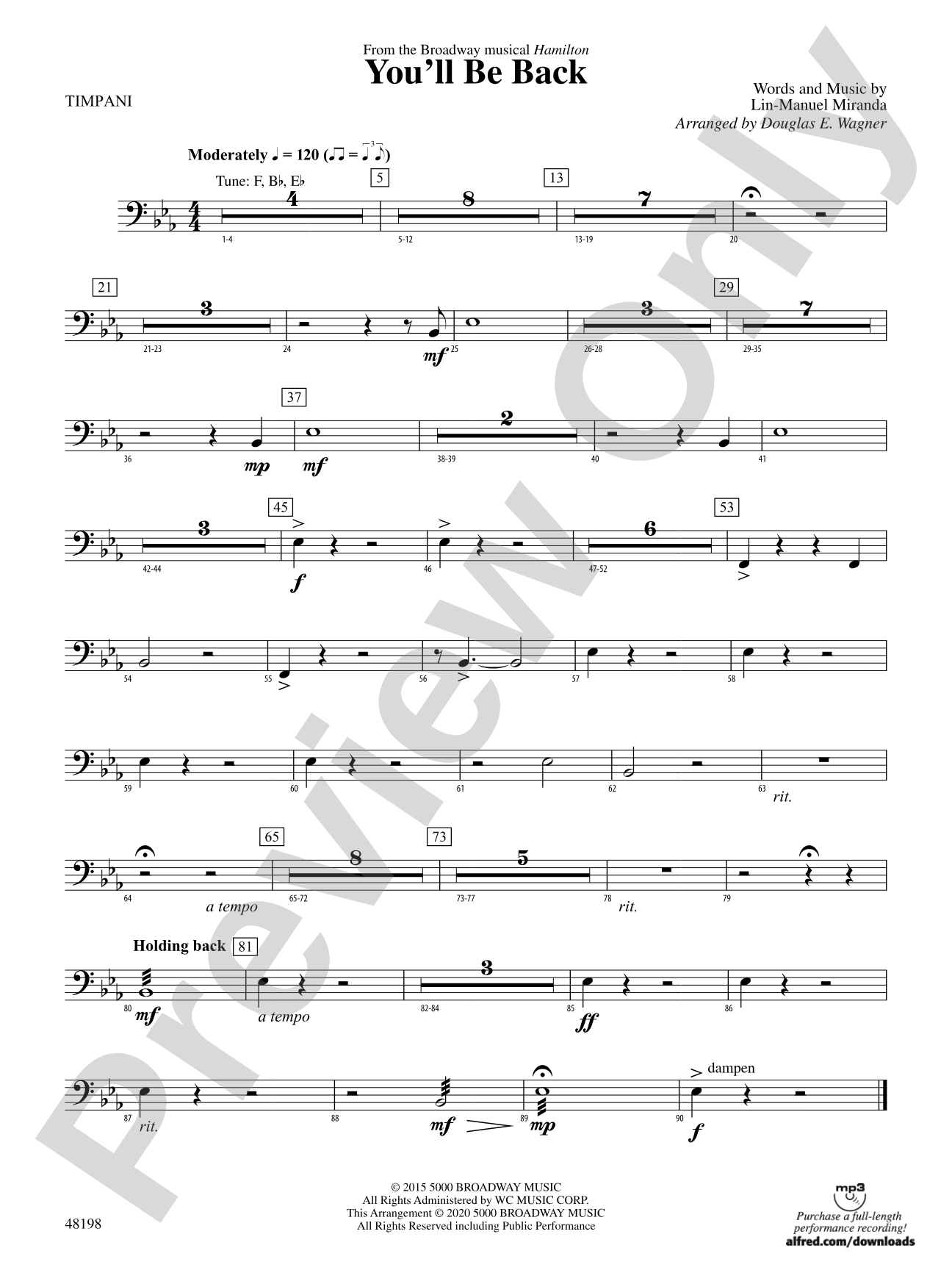 You'll Be Back: Timpani