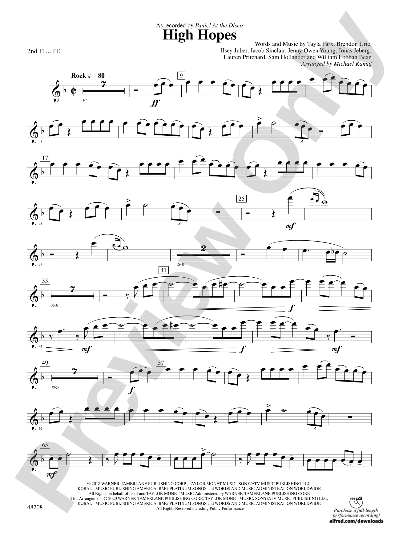 High Hopes: 2nd Flute