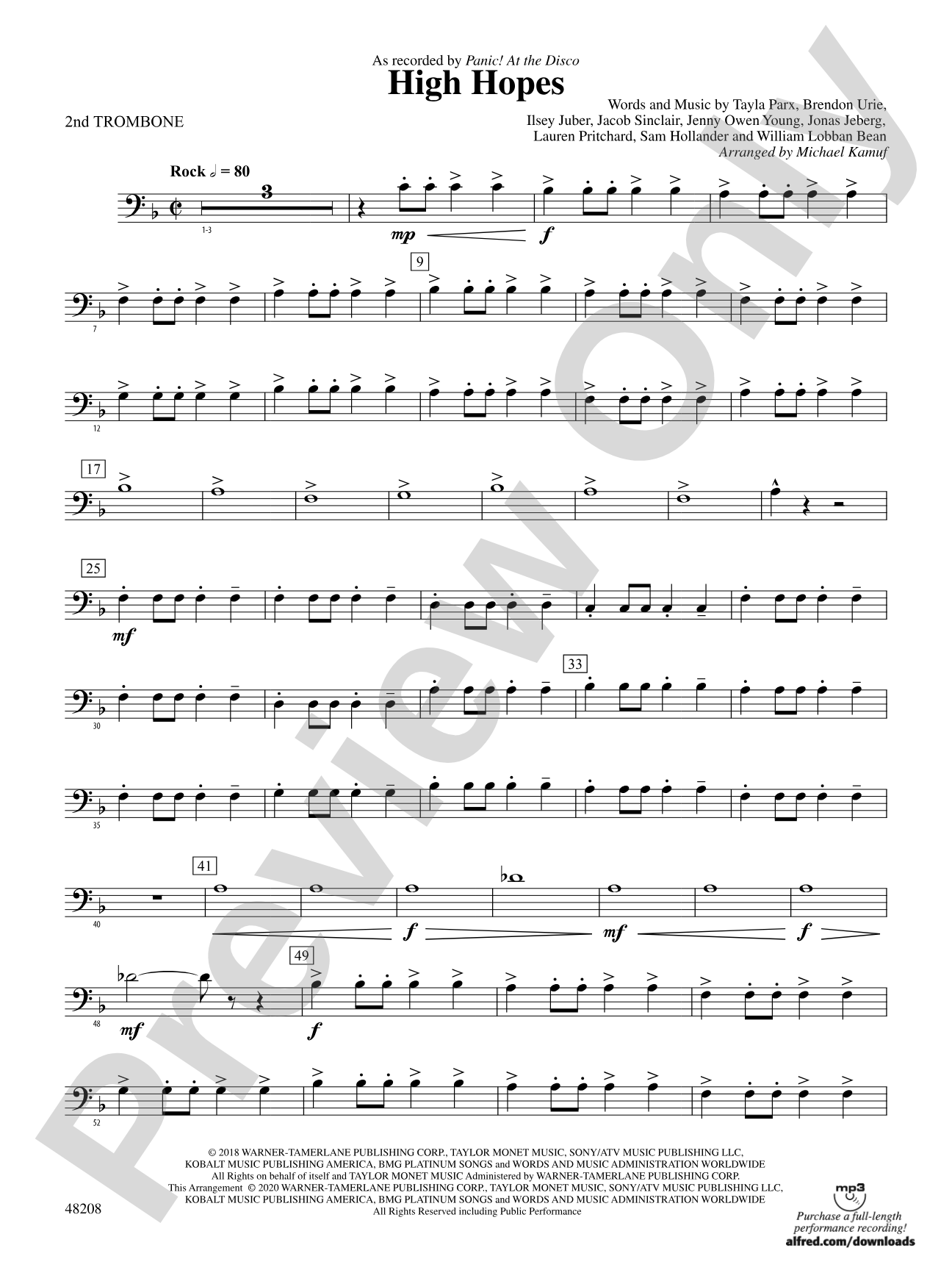 High Hopes: 2nd Trombone