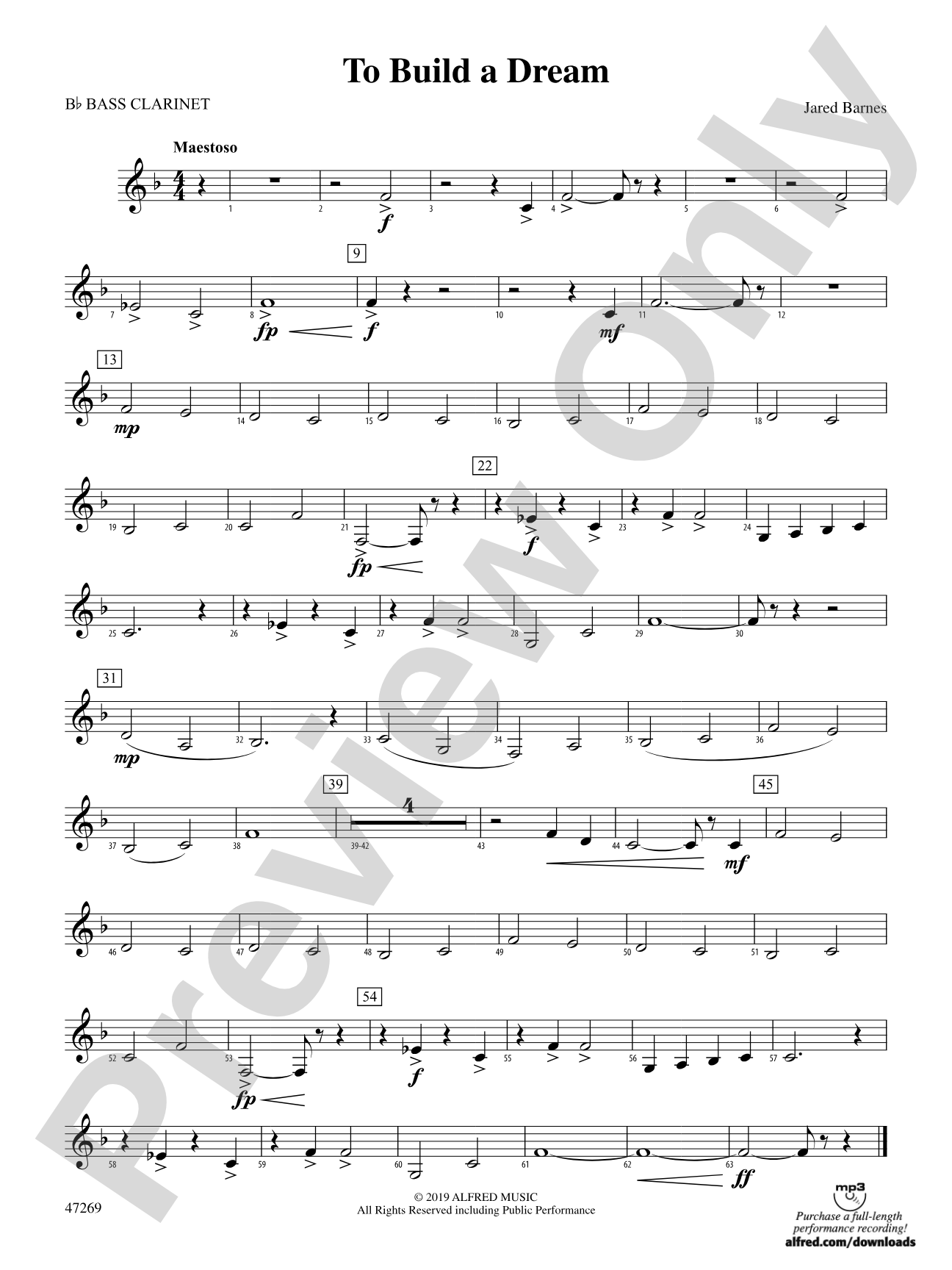 To Build a Dream: B-flat Bass Clarinet