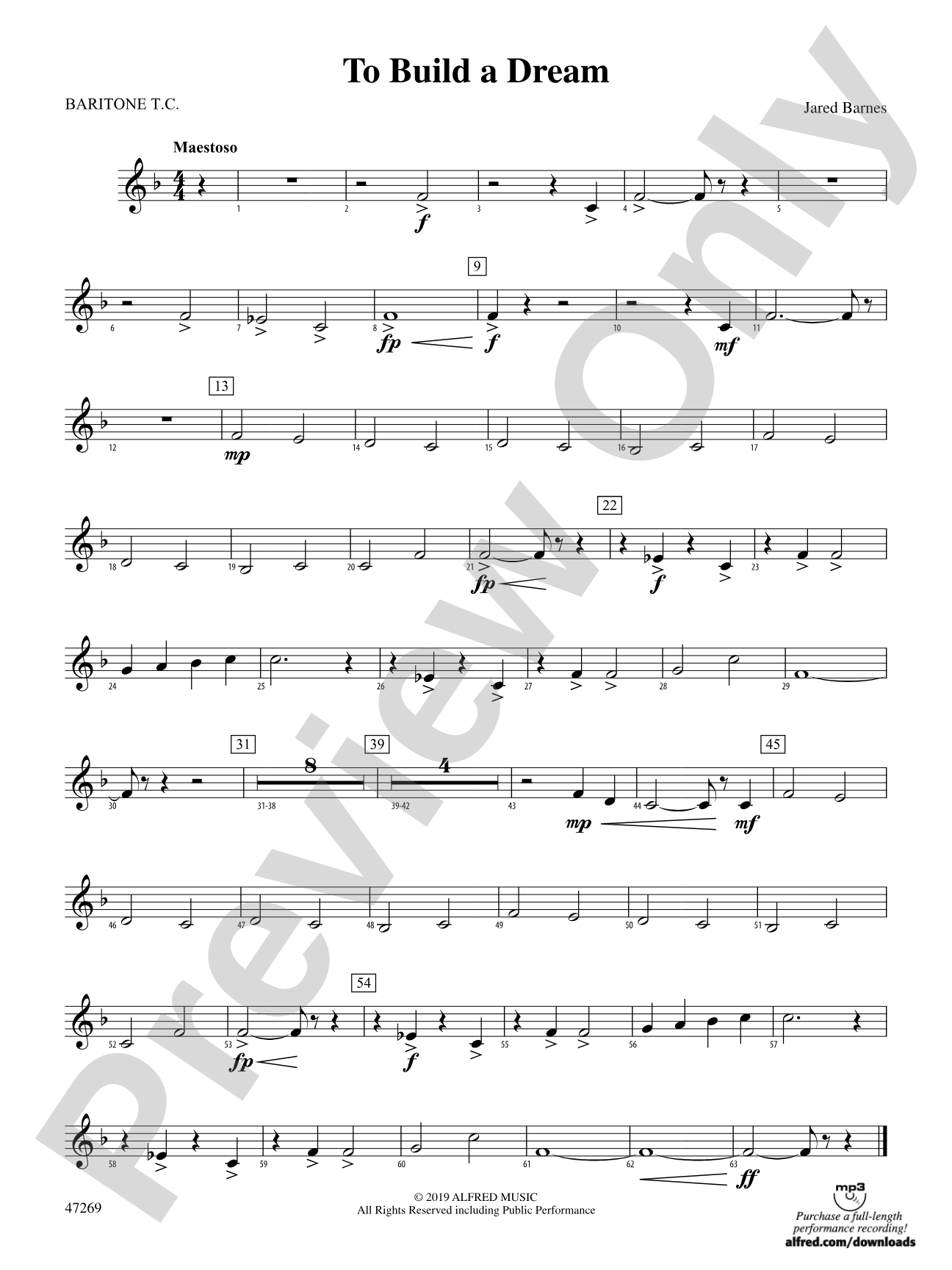 To Build a Dream: Baritone T.C.